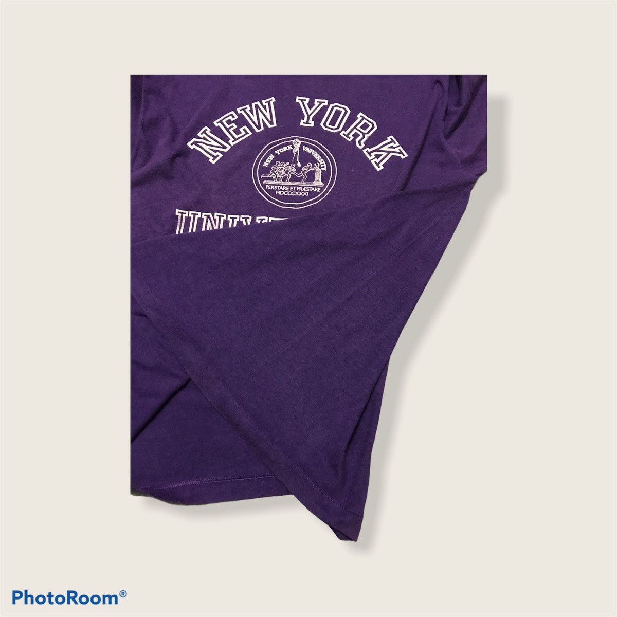 Vintage VINTAGE NYU T-SHIRT SINGLE STICH Size US XL / EU 56 / 4 - 7 Thumbnail