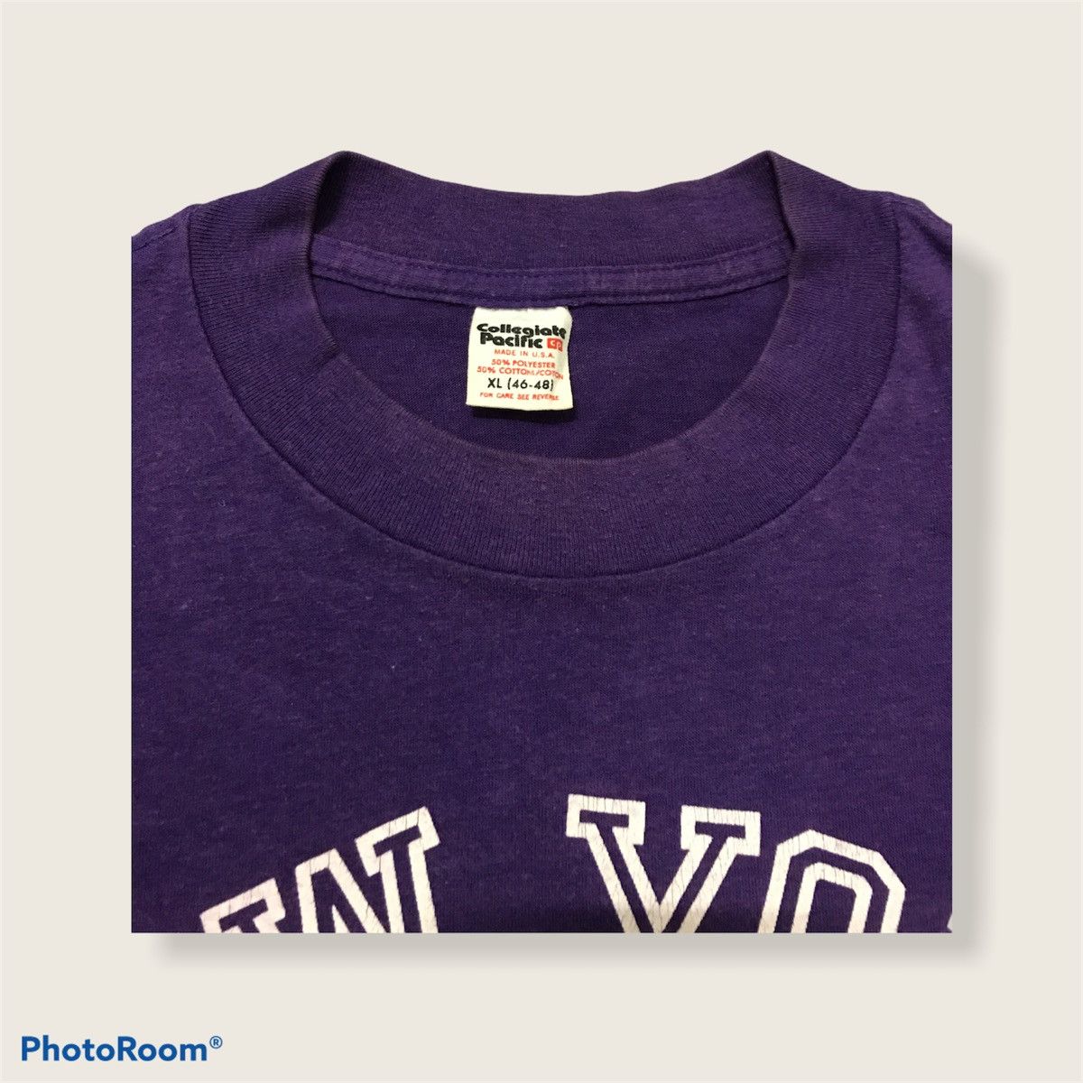 Vintage VINTAGE NYU T-SHIRT SINGLE STICH Size US XL / EU 56 / 4 - 8 Thumbnail