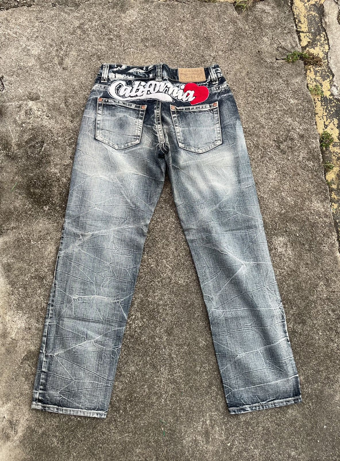 Japanese Brand Sky Bomber Distressed Denim Jeans Size US 30 / EU 46 - 9 Thumbnail