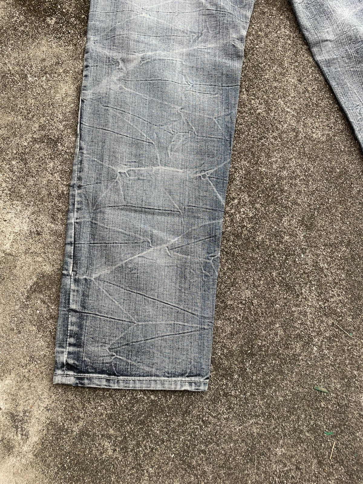 Japanese Brand Sky Bomber Distressed Denim Jeans Size US 30 / EU 46 - 12 Thumbnail