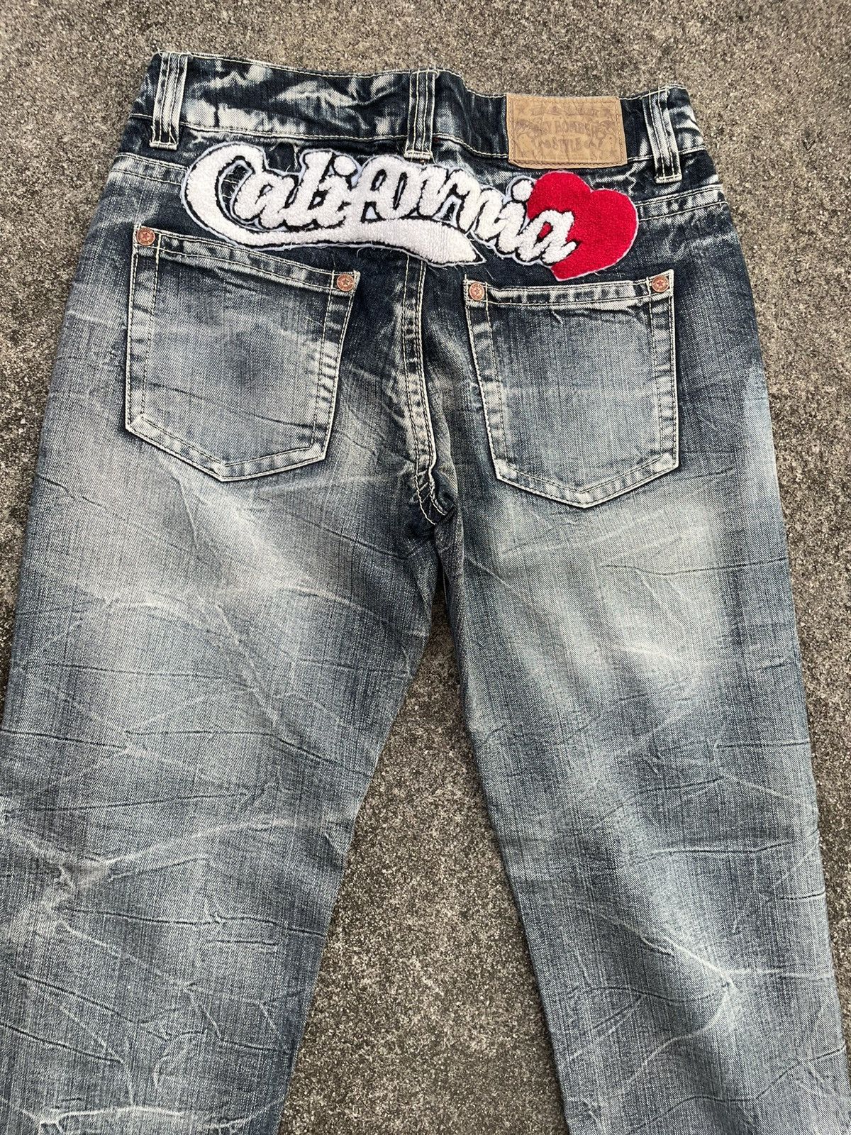 Japanese Brand Sky Bomber Distressed Denim Jeans Size US 30 / EU 46 - 11 Thumbnail