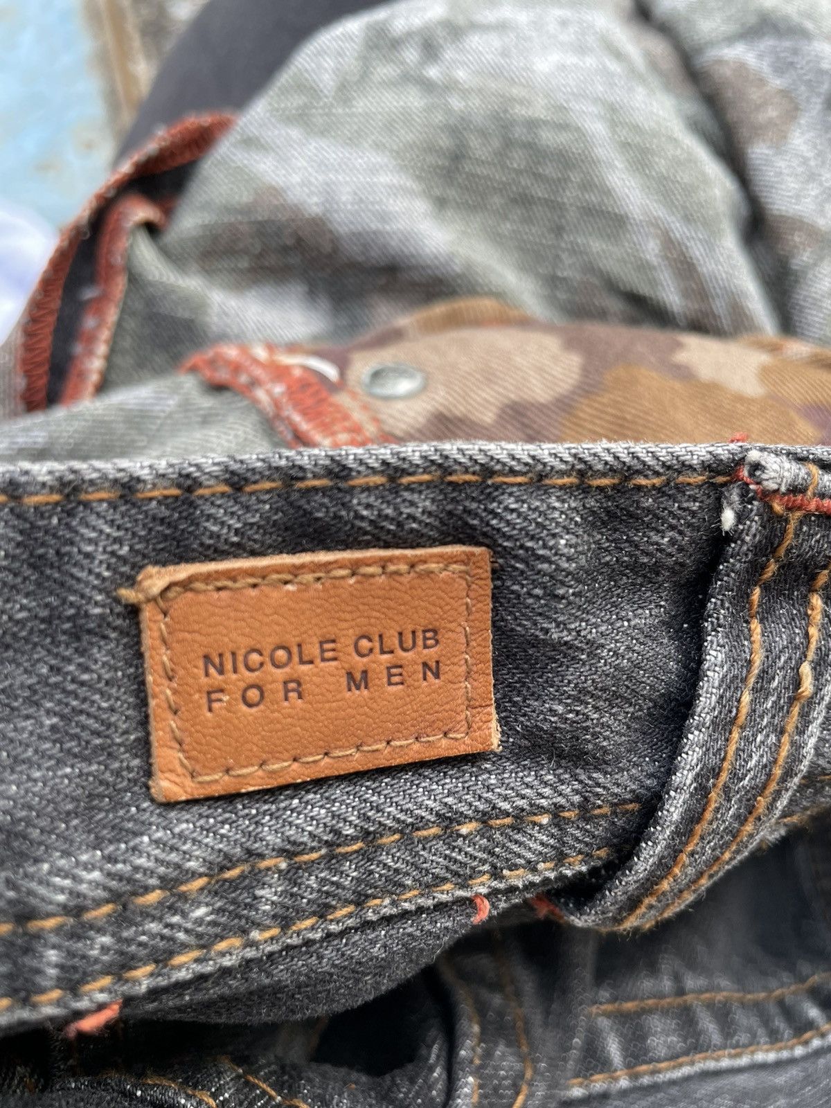 Japanese Brand Nicole Club For Men Jeans Size US 30 / EU 46 - 15 Thumbnail