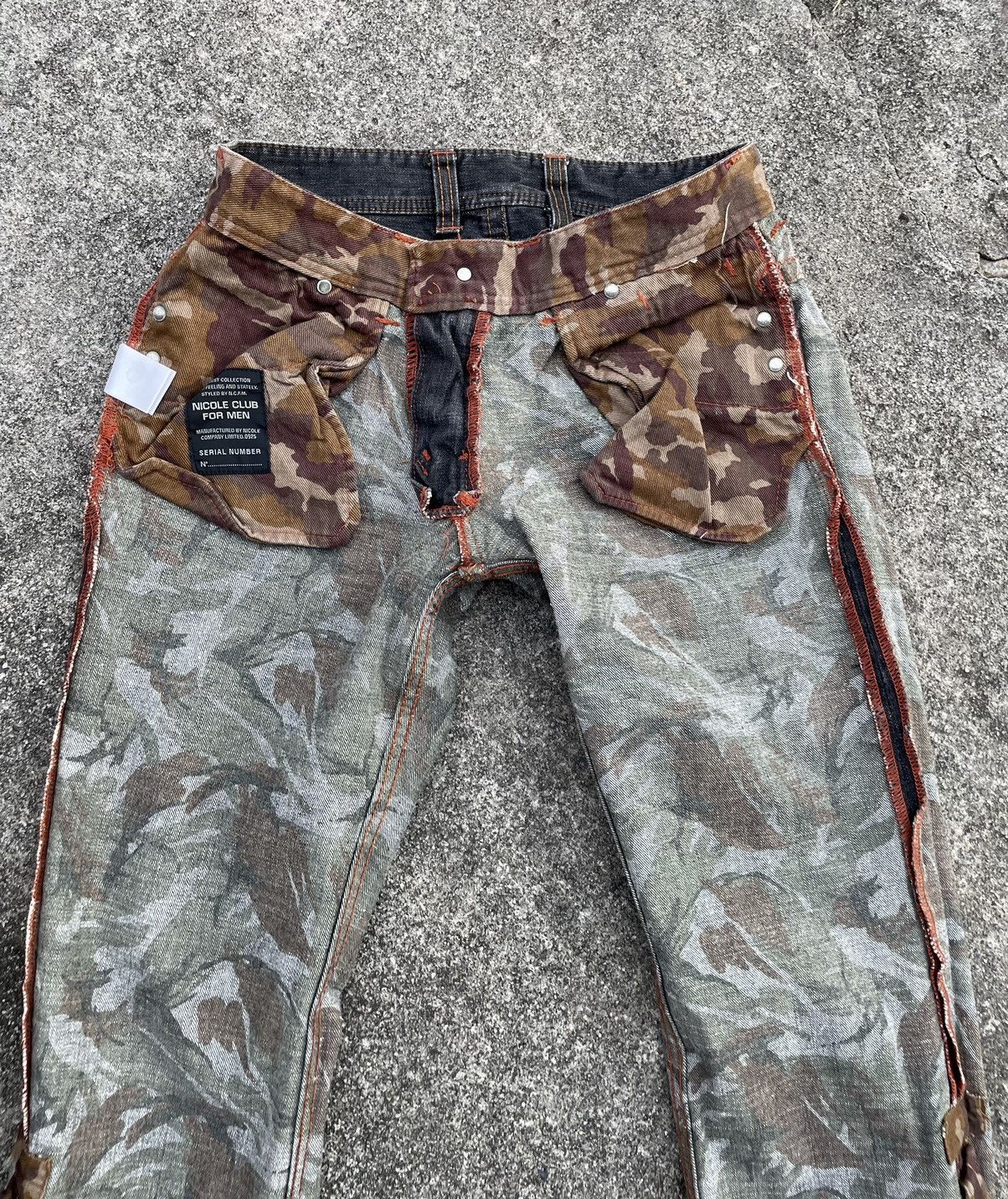 Japanese Brand Nicole Club For Men Jeans Size US 30 / EU 46 - 13 Thumbnail