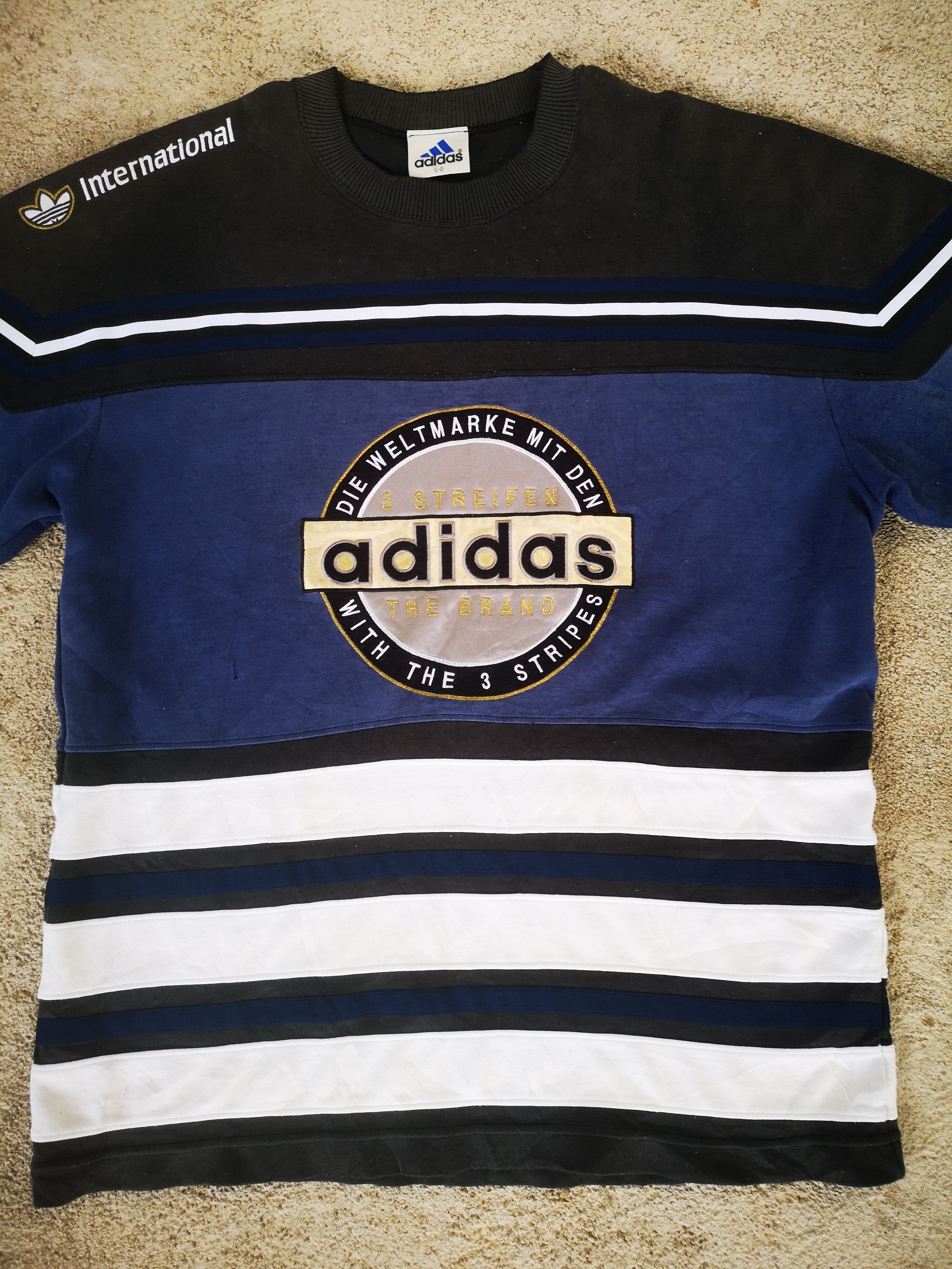 Adidas Vintage Adidas Die Weltmarke Mit Den Big Logo Size US L / EU 52-54 / 3 - 5 Thumbnail