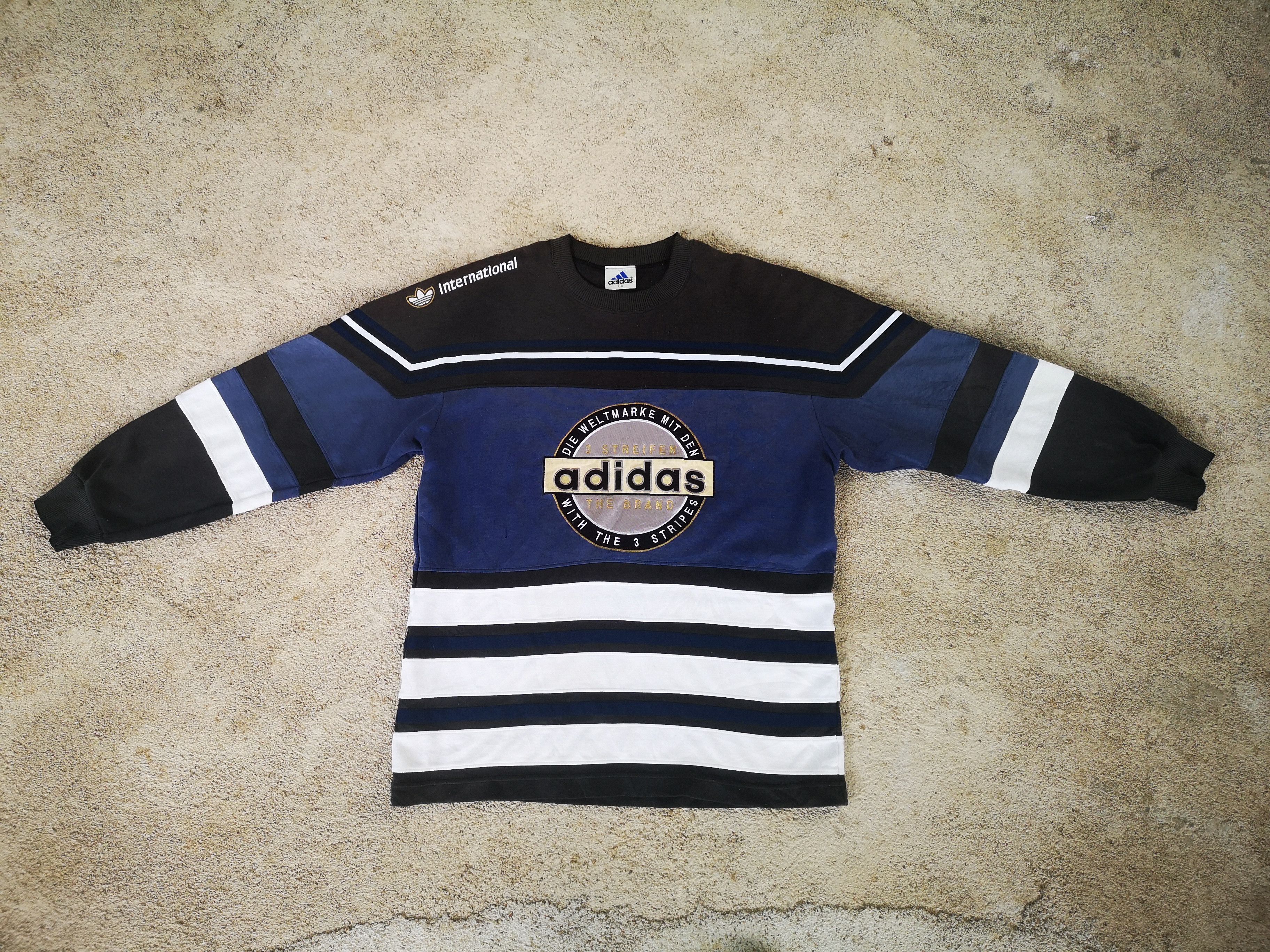 Adidas Vintage Adidas Die Weltmarke Mit Den Big Logo Size US L / EU 52-54 / 3 - 3 Thumbnail