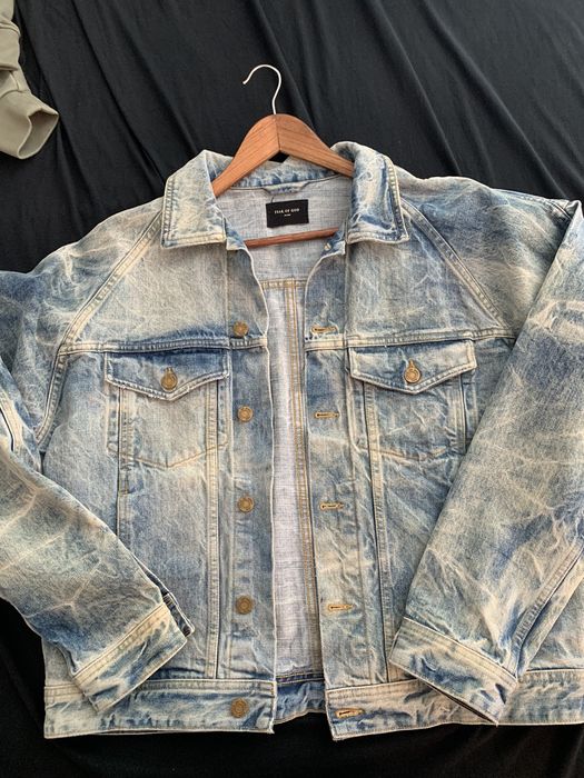 Fear of God Fear of God 5th “Holy Water” Denim Jacket | Grailed