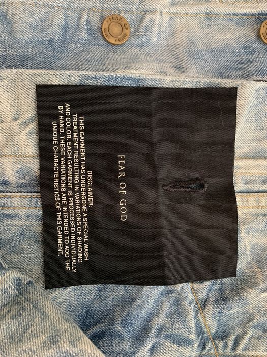 Fear of God Fear of God 5th “Holy Water” Denim Jacket | Grailed