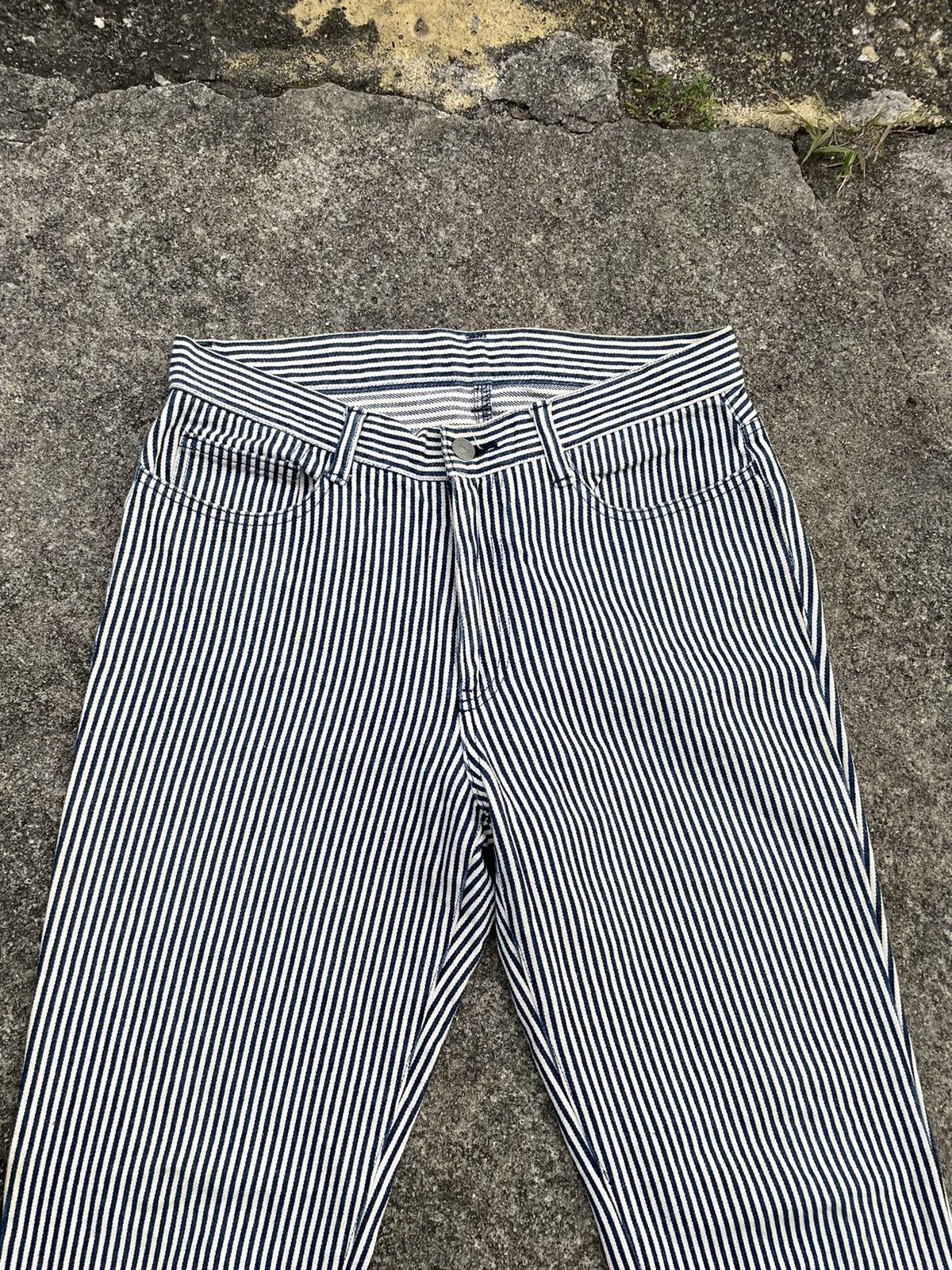 If Six Was Nine × Japanese Brand Right On Hickory Stripes Pants made in japan Size US 30 / EU 46 - 2 Thumbnail