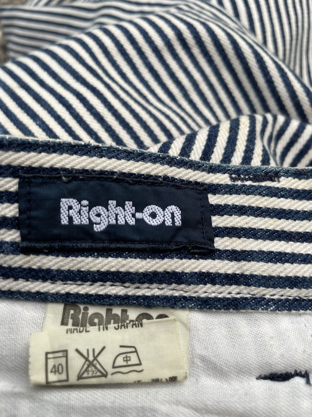 If Six Was Nine × Japanese Brand Right On Hickory Stripes Pants made in japan Size US 30 / EU 46 - 14 Thumbnail