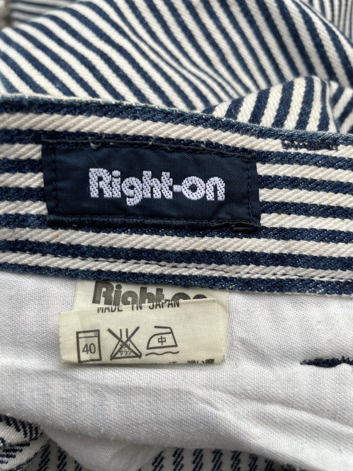 If Six Was Nine × Japanese Brand Right On Hickory Stripes Pants made in japan Size US 30 / EU 46 - 15 Thumbnail