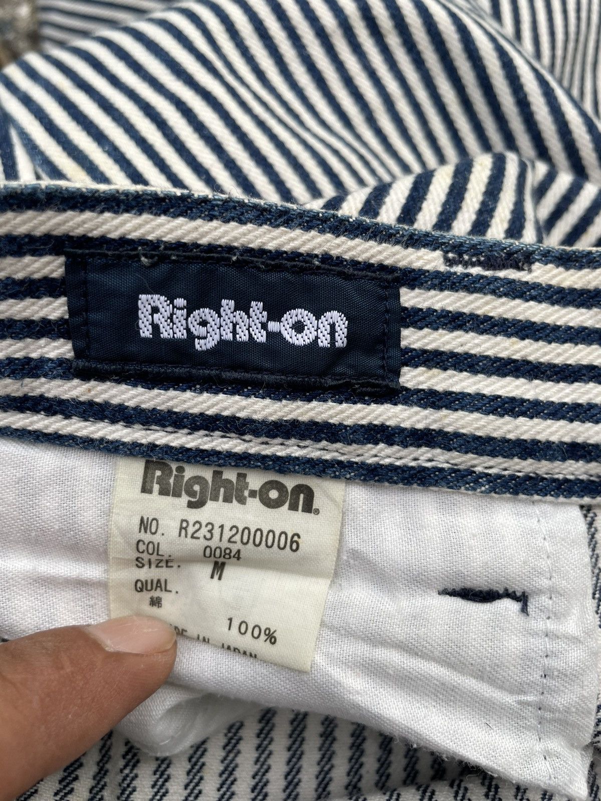 If Six Was Nine × Japanese Brand Right On Hickory Stripes Pants made in japan Size US 30 / EU 46 - 16 Thumbnail