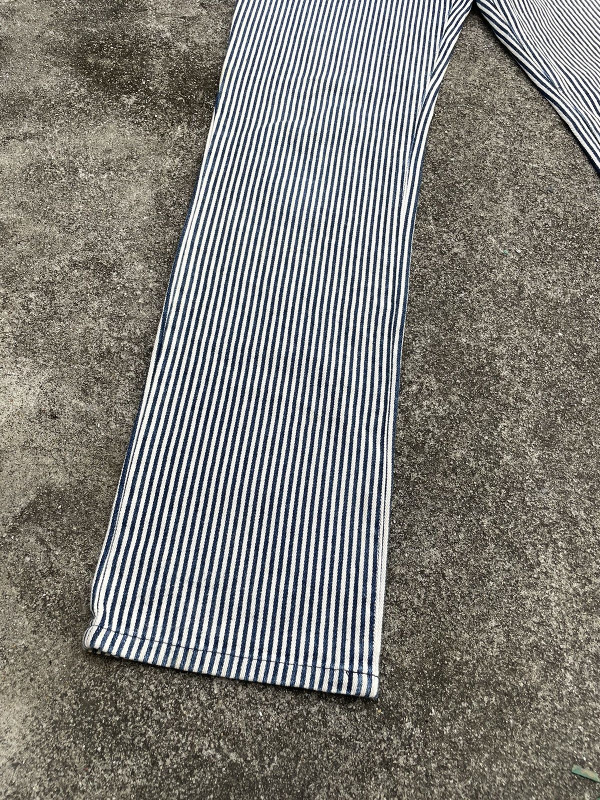 If Six Was Nine × Japanese Brand Right On Hickory Stripes Pants made in japan Size US 30 / EU 46 - 4 Thumbnail