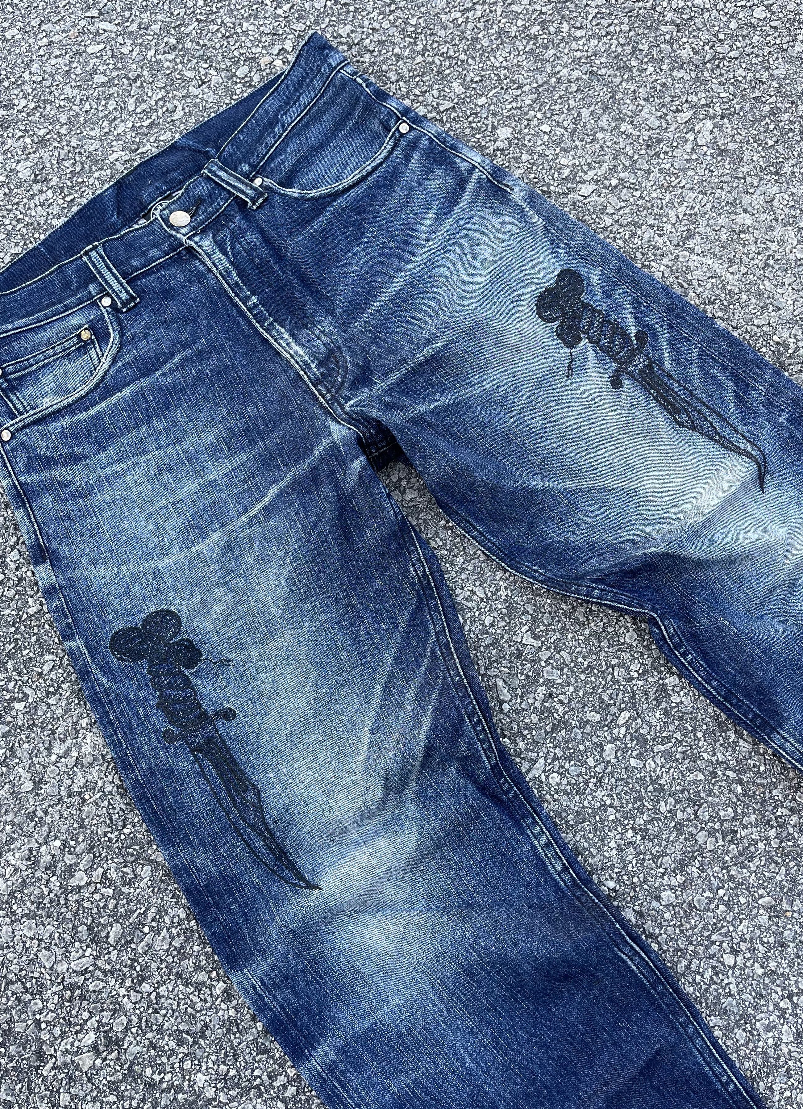 ANDSUNS × Beauty Beast × Japanese Brand Andsuns Embroidery Knife Karakuri Tamashi Style Travis Scott Size US 33 - 2 Thumbnail
