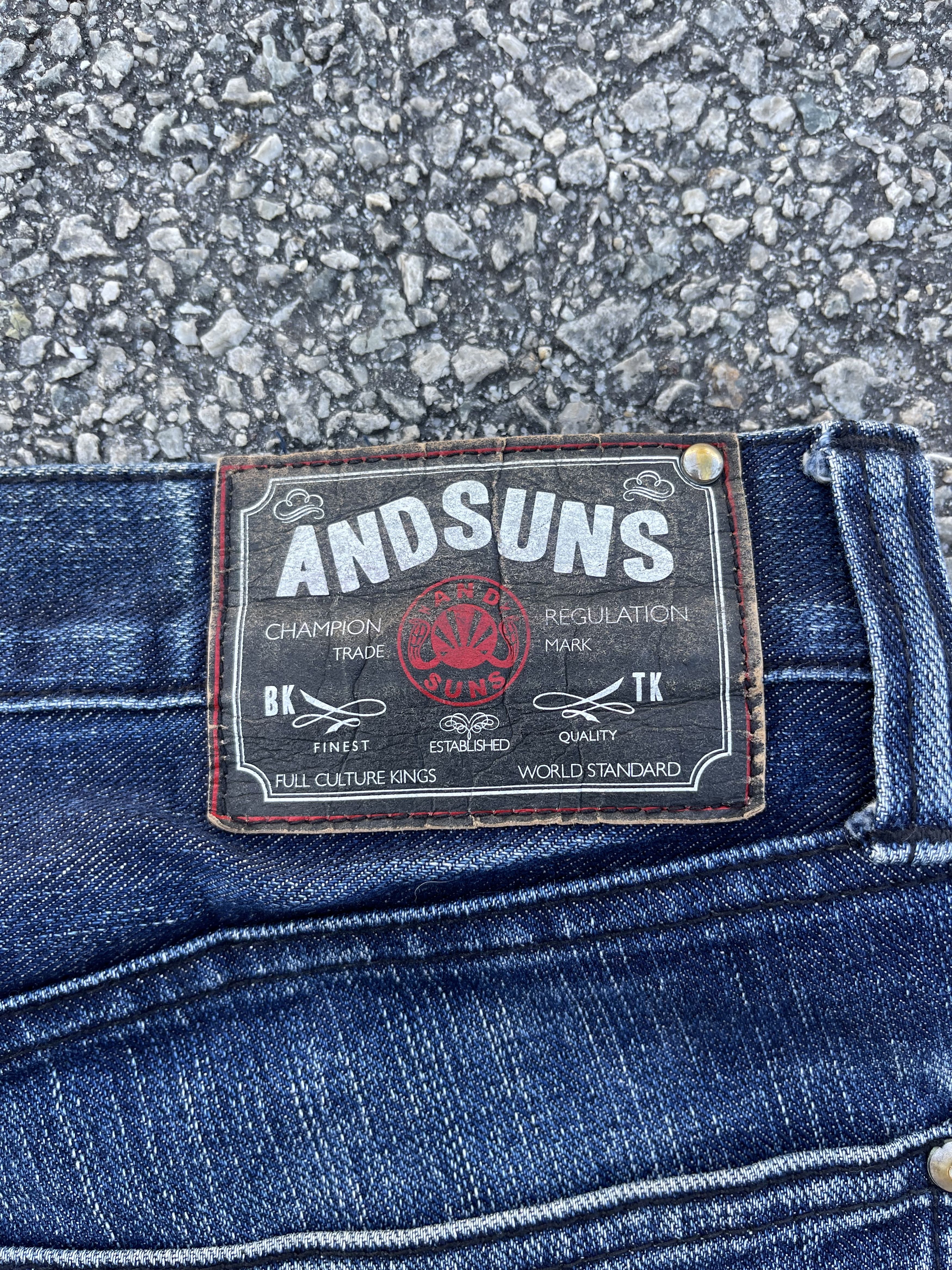 ANDSUNS × Beauty Beast × Japanese Brand Andsuns Embroidery Knife Karakuri Tamashi Style Travis Scott Size US 33 - 20 Thumbnail