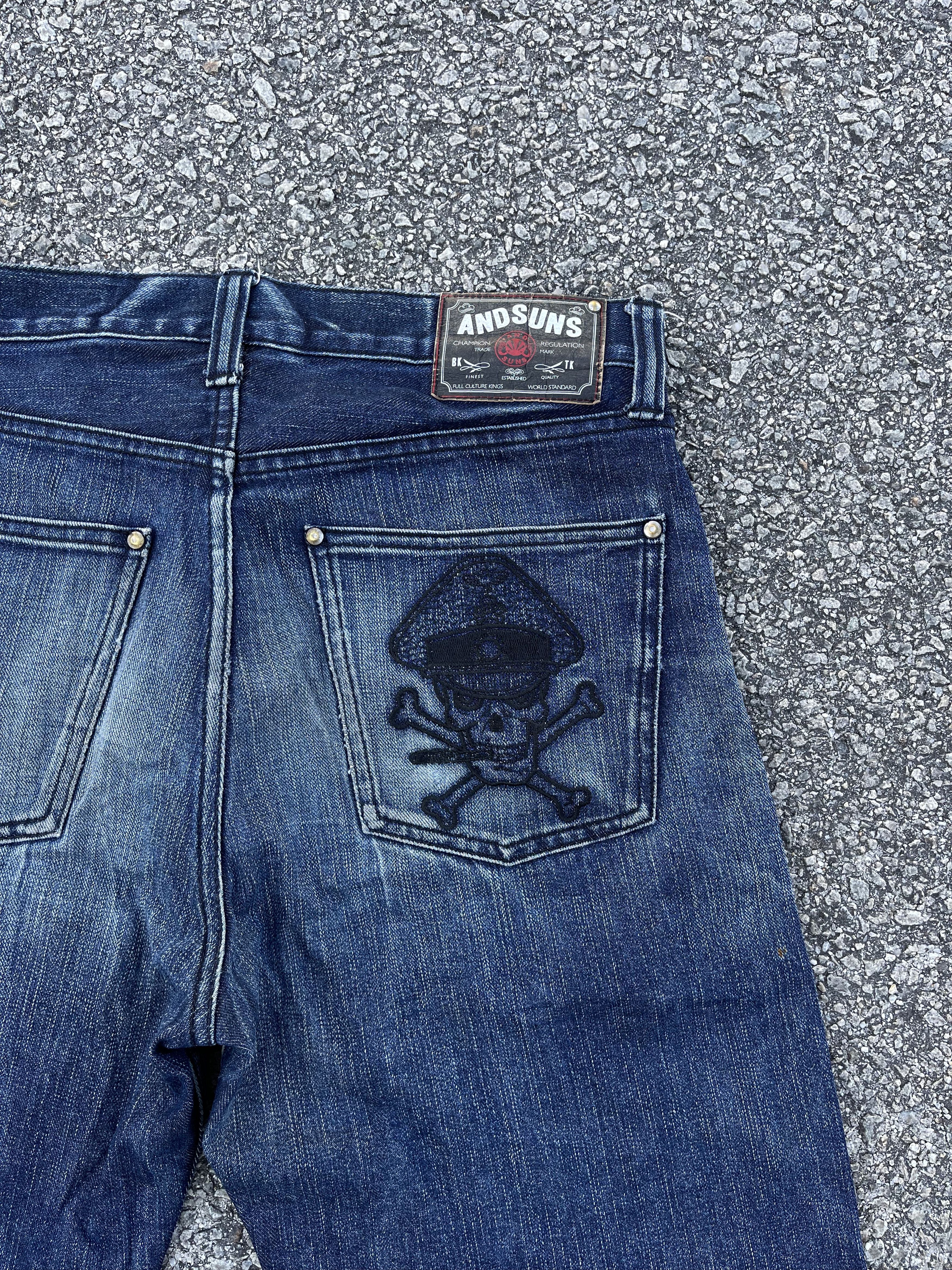 ANDSUNS × Beauty Beast × Japanese Brand Andsuns Embroidery Knife Karakuri Tamashi Style Travis Scott Size US 33 - 18 Thumbnail