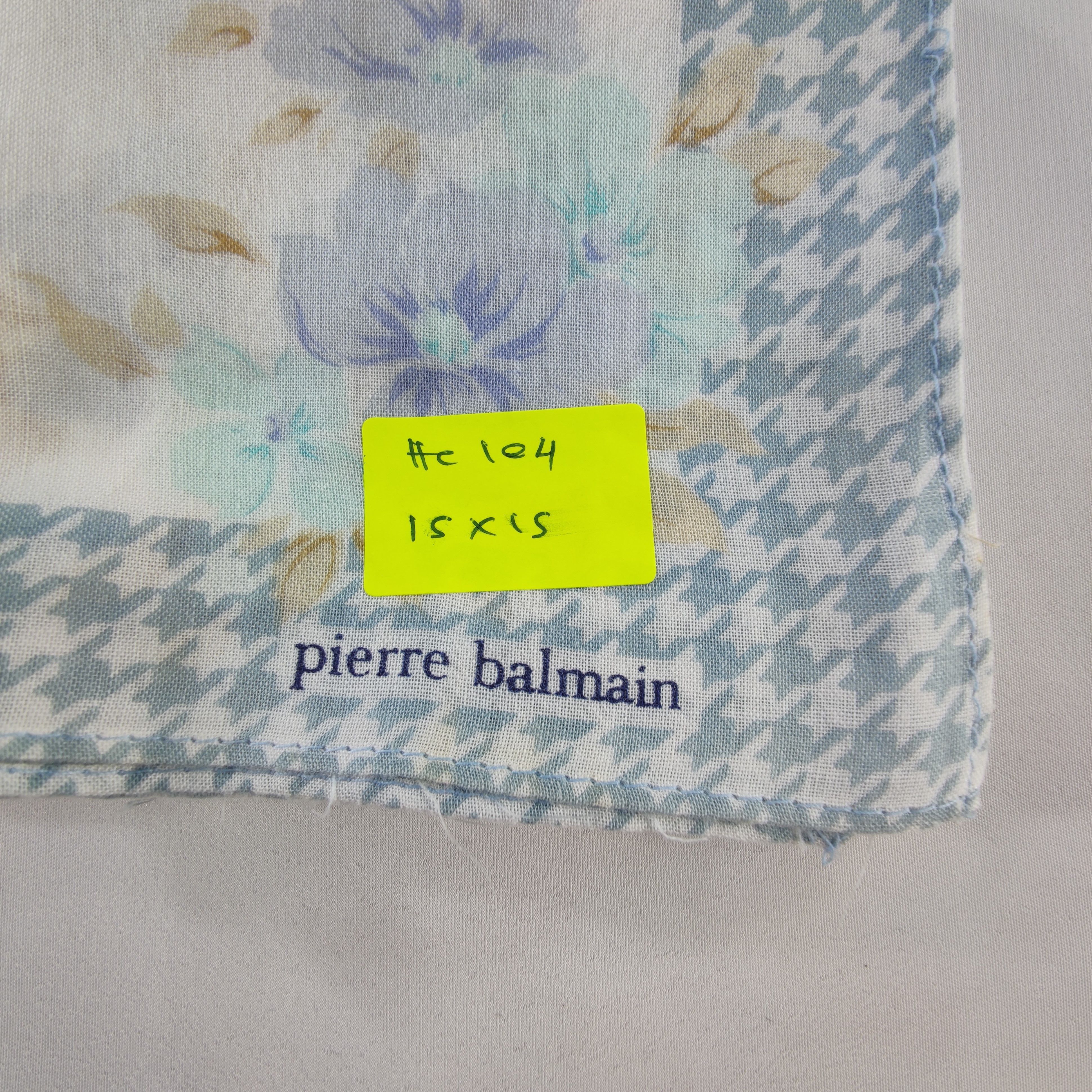 Pierre Balmain × Vintage Pierre Balmain Handkerchief/Neckerchief/Bandana HC104 Size ONE SIZE - 8 Thumbnail