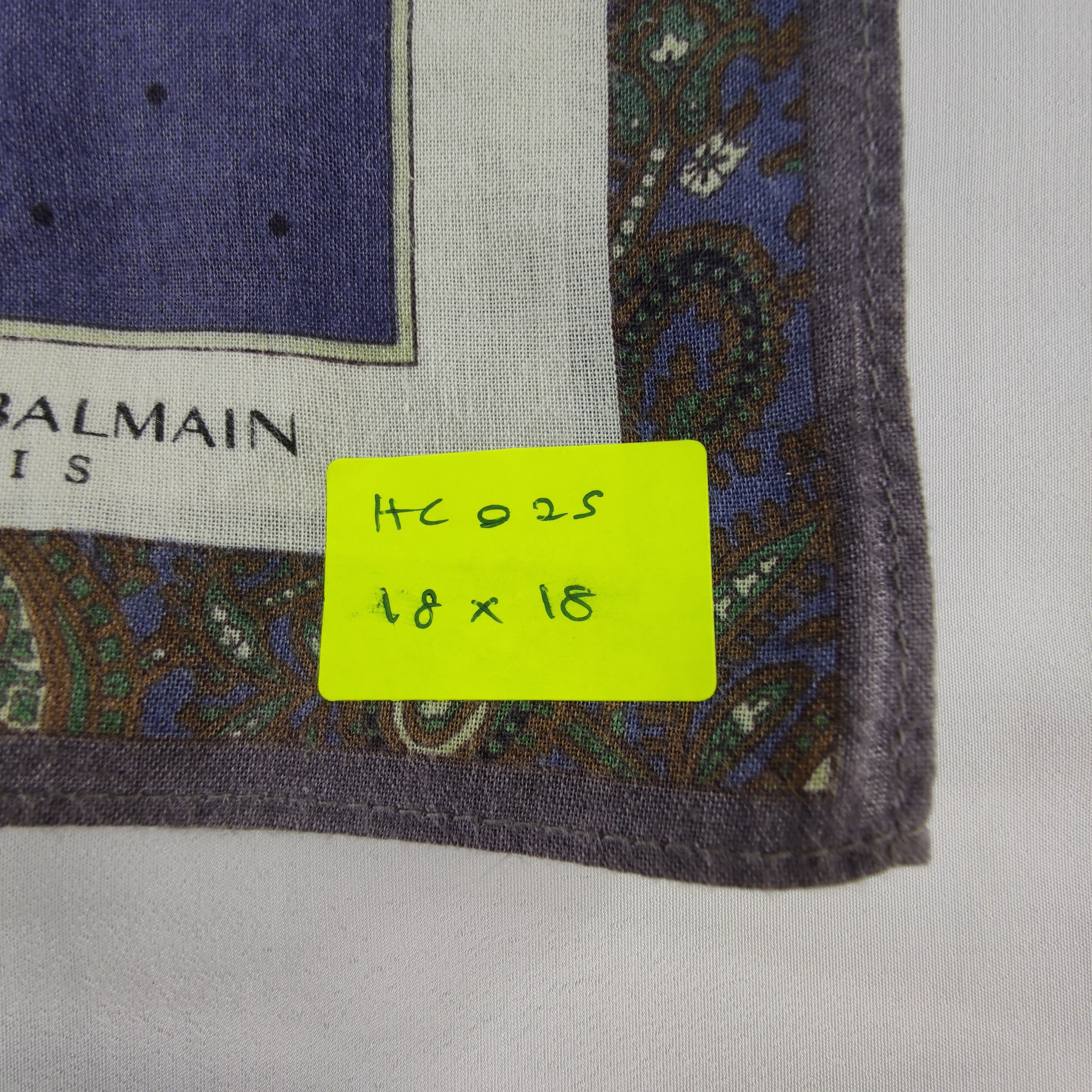 Pierre Balmain × Vintage Pierre Balmain Handkerchief/Neckerchief/Bandana HC025 Size ONE SIZE - 5 Thumbnail