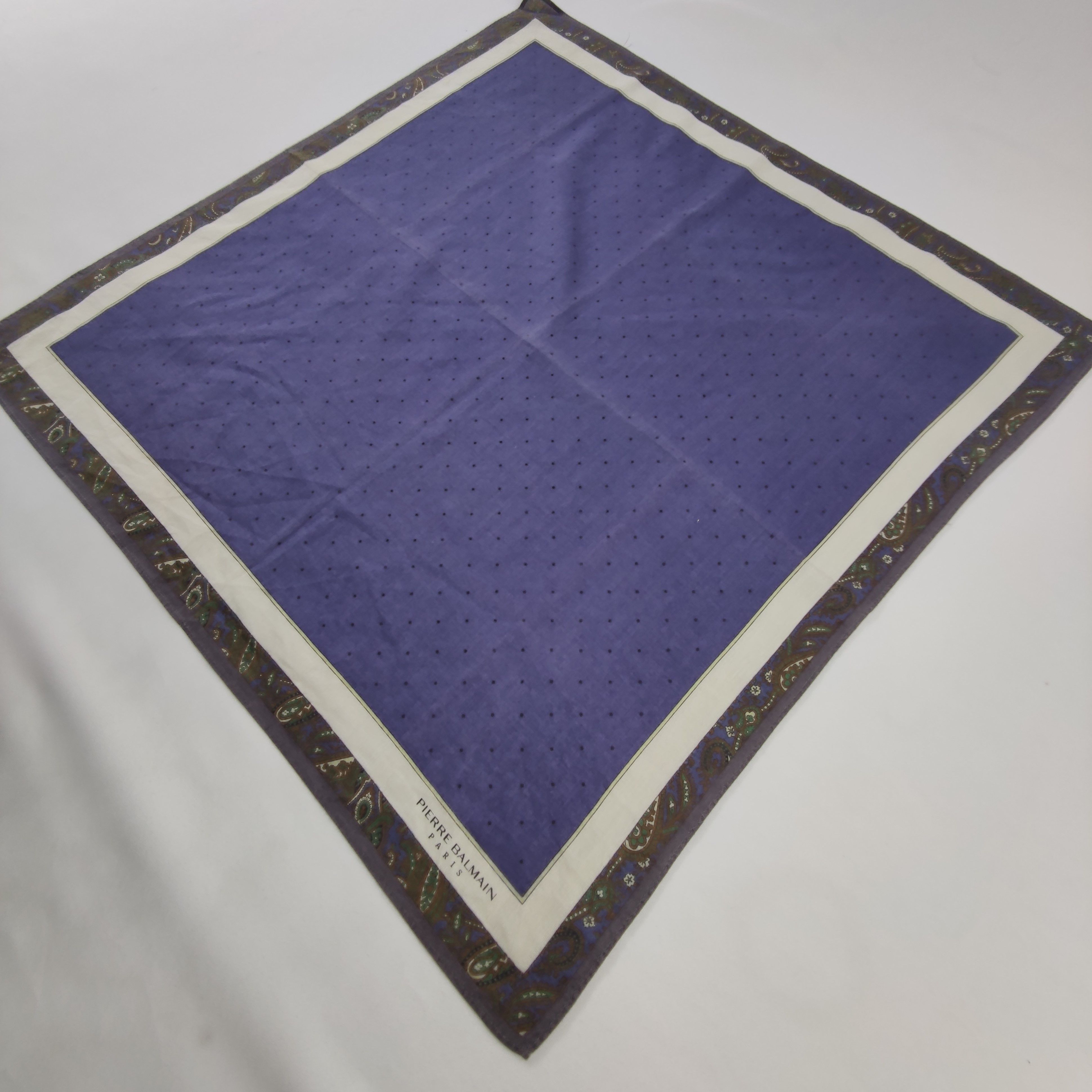 Pierre Balmain × Vintage Pierre Balmain Handkerchief/Neckerchief/Bandana HC025 Size ONE SIZE - 3 Thumbnail