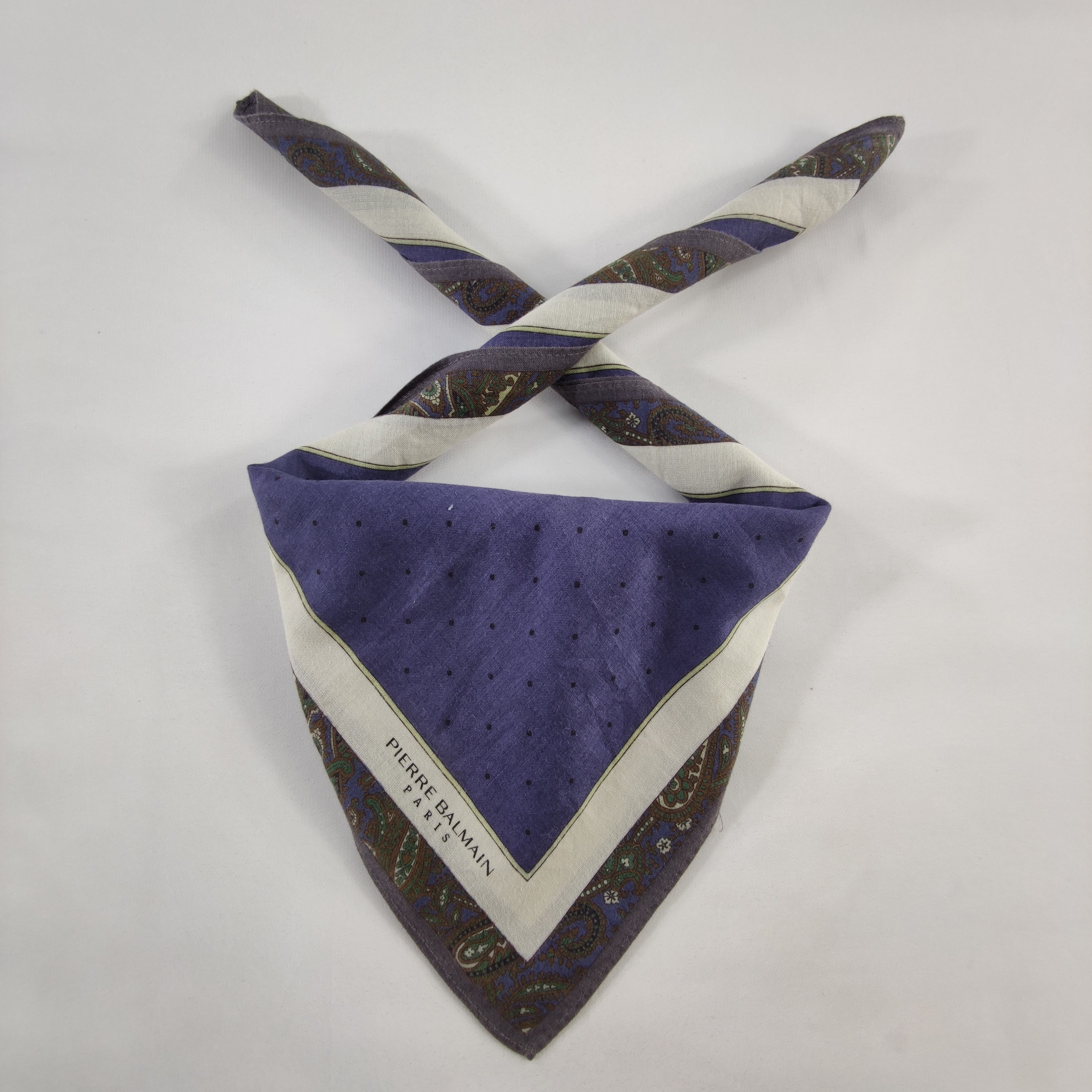 Pierre Balmain × Vintage Pierre Balmain Handkerchief/Neckerchief/Bandana HC025 Size ONE SIZE - 1 Thumbnail