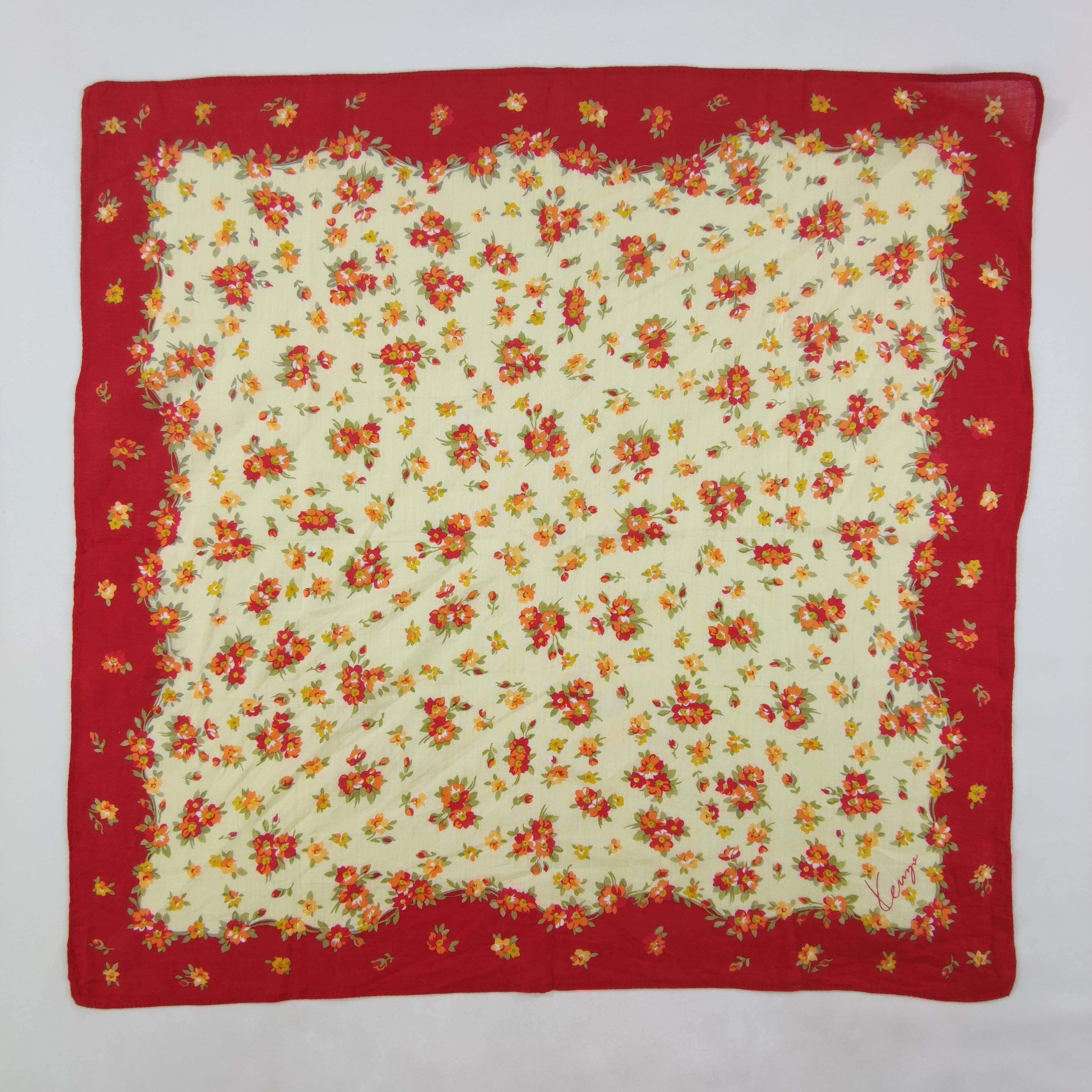 Kenzo × Vintage Kenzo Handkerchief/Neckerchief/Bandana HC254 Size ONE SIZE - 2 Thumbnail