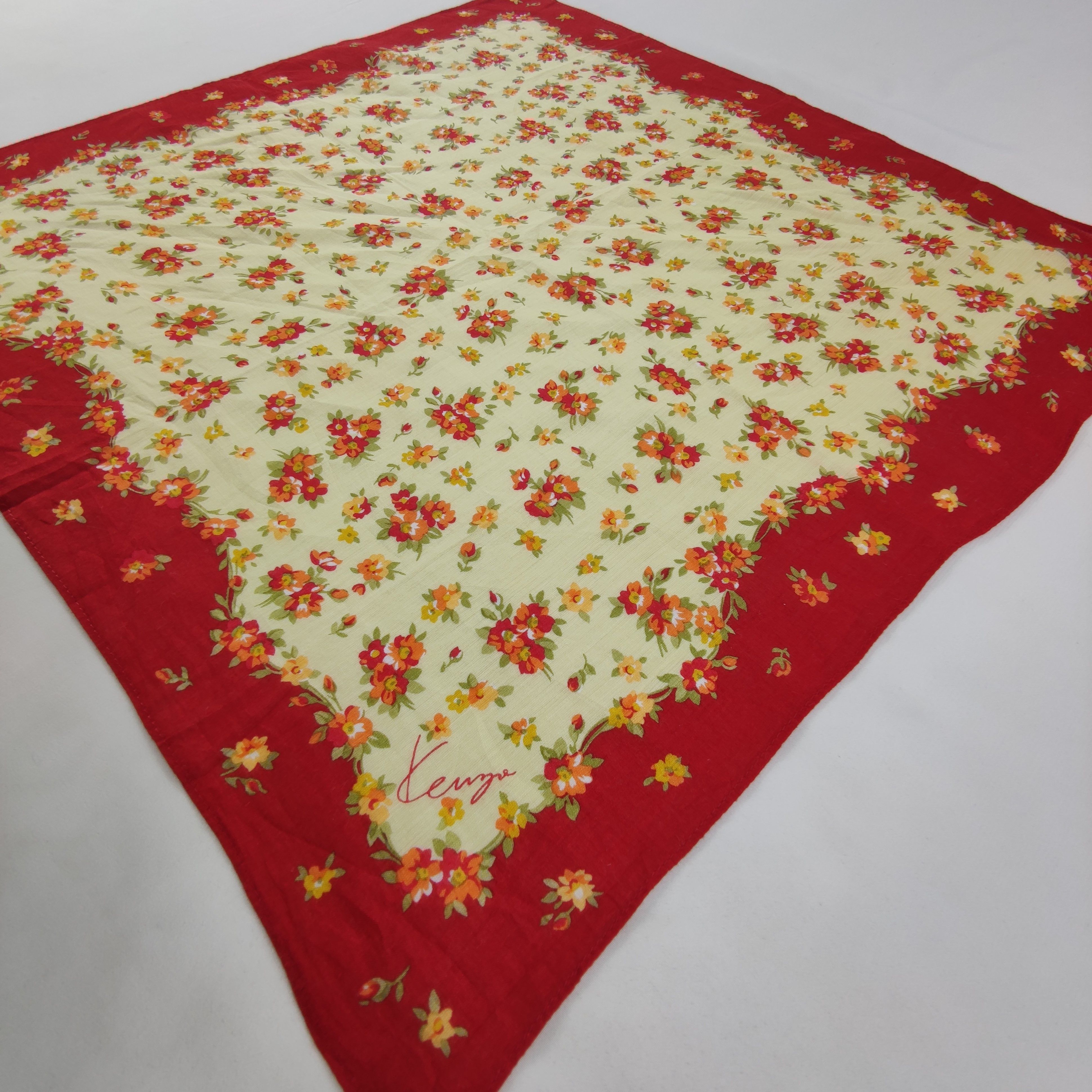 Kenzo × Vintage Kenzo Handkerchief/Neckerchief/Bandana HC254 Size ONE SIZE - 3 Thumbnail
