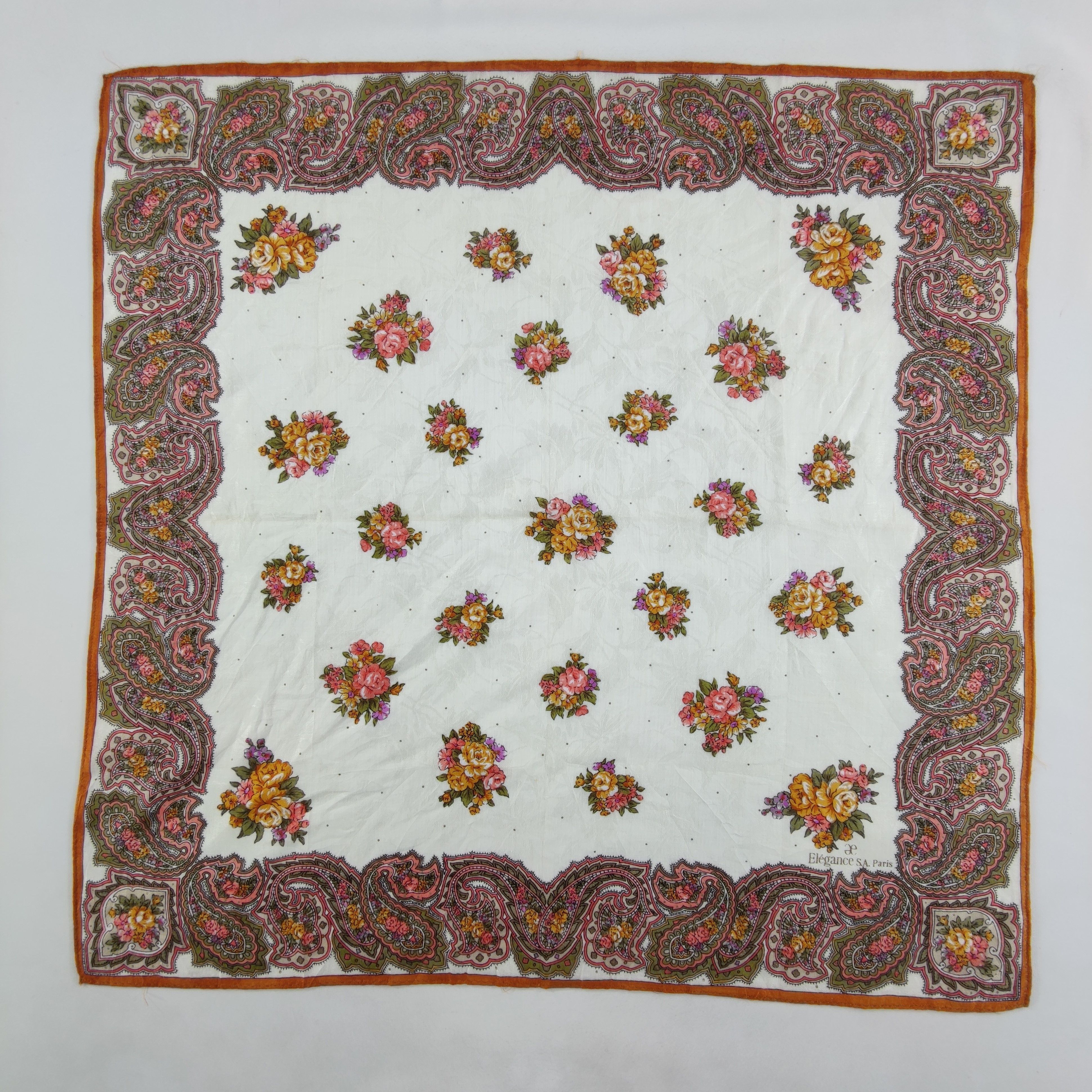 Vintage Elegance SA Paris Handkerchief/Neckerchief/Bandana Size ONE SIZE - 2 Thumbnail