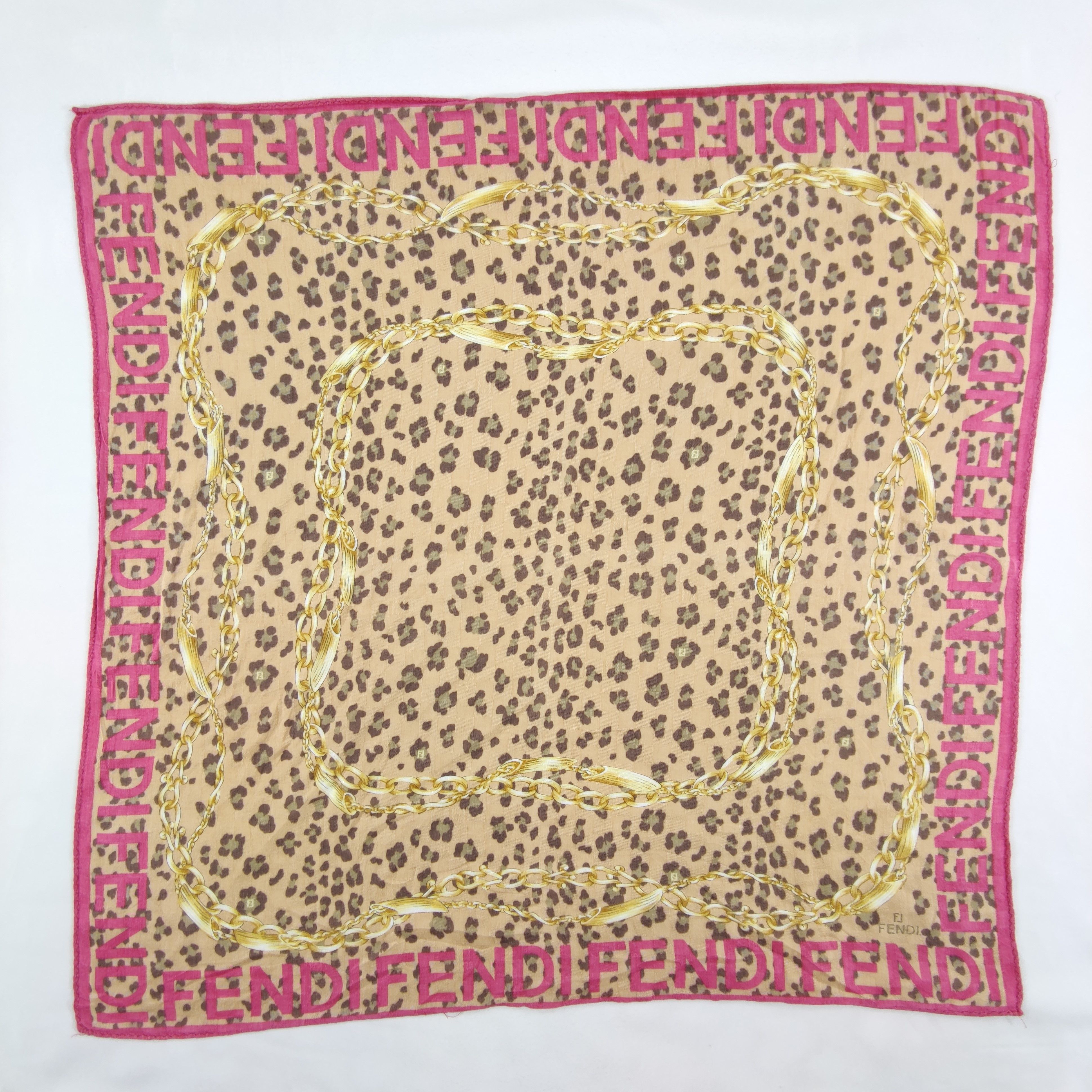 Vintage Fendi Handkerchief/Neckerchief/Bandana 320 Size ONE SIZE - 2 Thumbnail