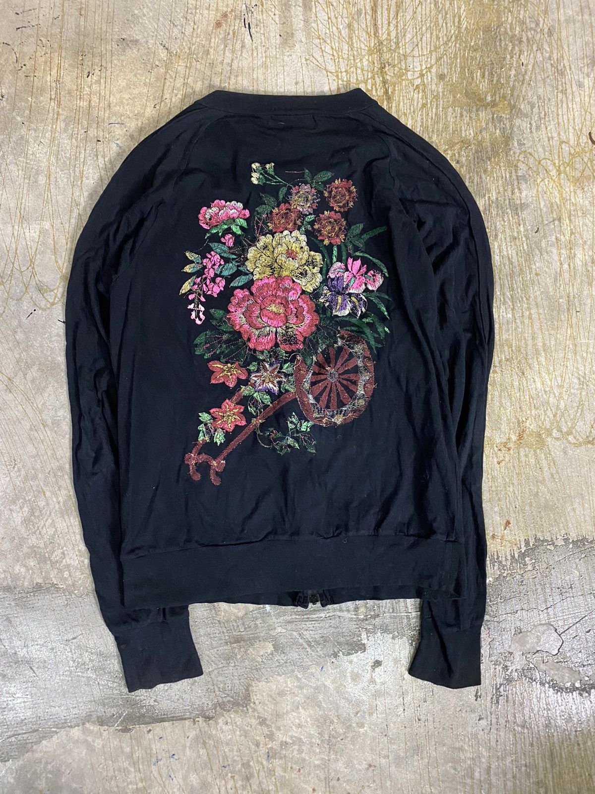 CABANE de ZUCCa × Final Home × Issey Miyake 90s ZUCCA Japan Floral cardigan Size US M / EU 48-50 / 2 - 2 Thumbnail