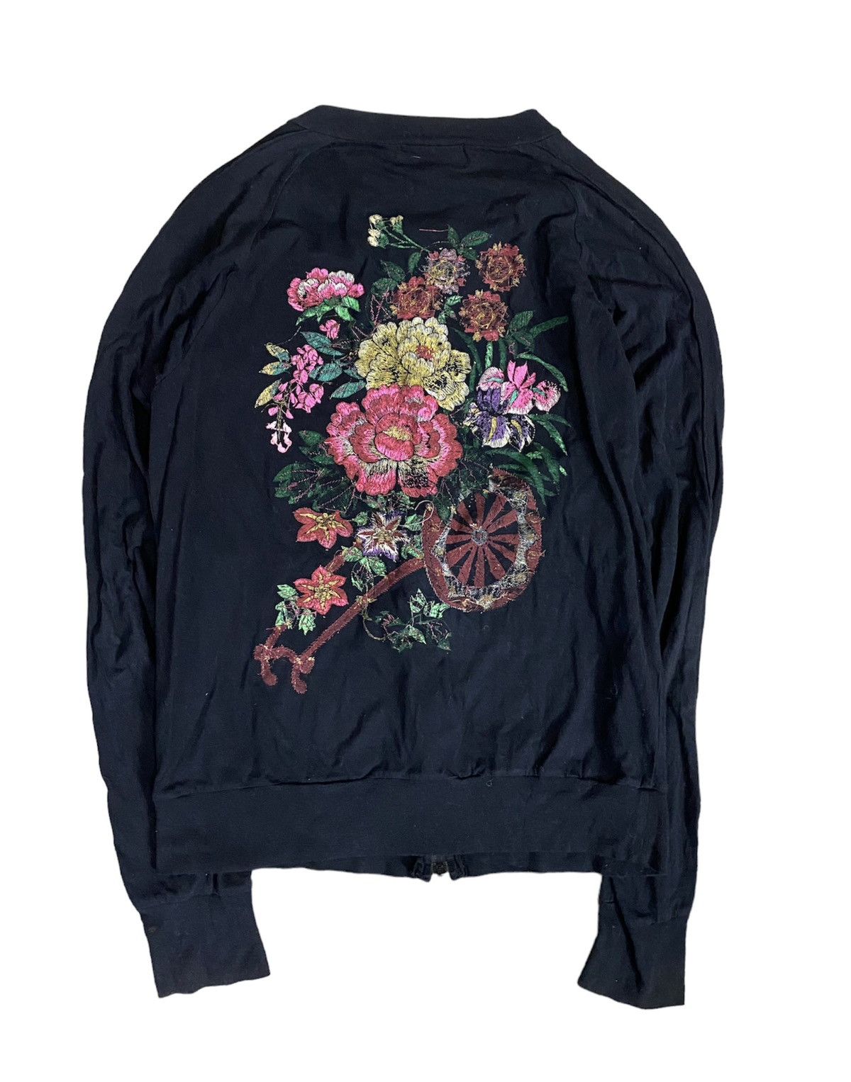 CABANE de ZUCCa × Final Home × Issey Miyake 90s ZUCCA Japan Floral cardigan Size US M / EU 48-50 / 2 - 1 Thumbnail
