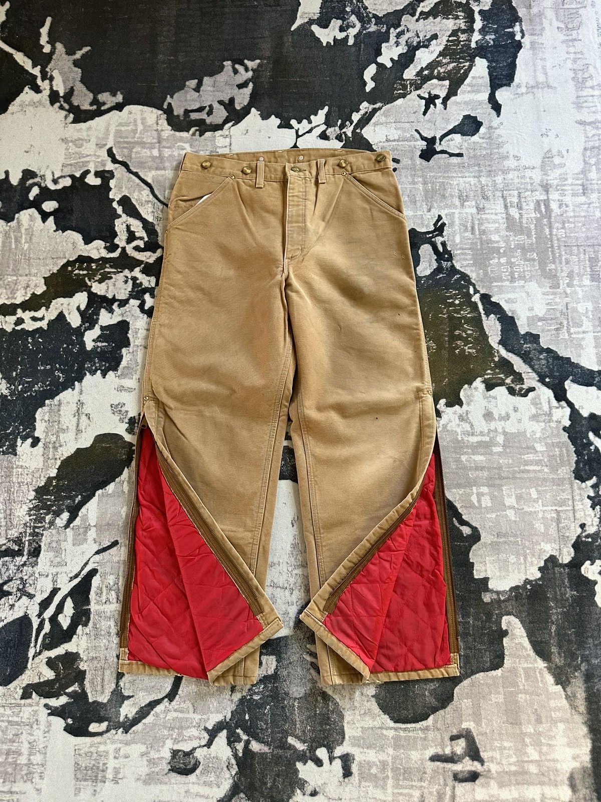 Carhartt 1993 Carhartt quarter bottom zipper worker pant Size US 34 / EU 50 - 1 Thumbnail