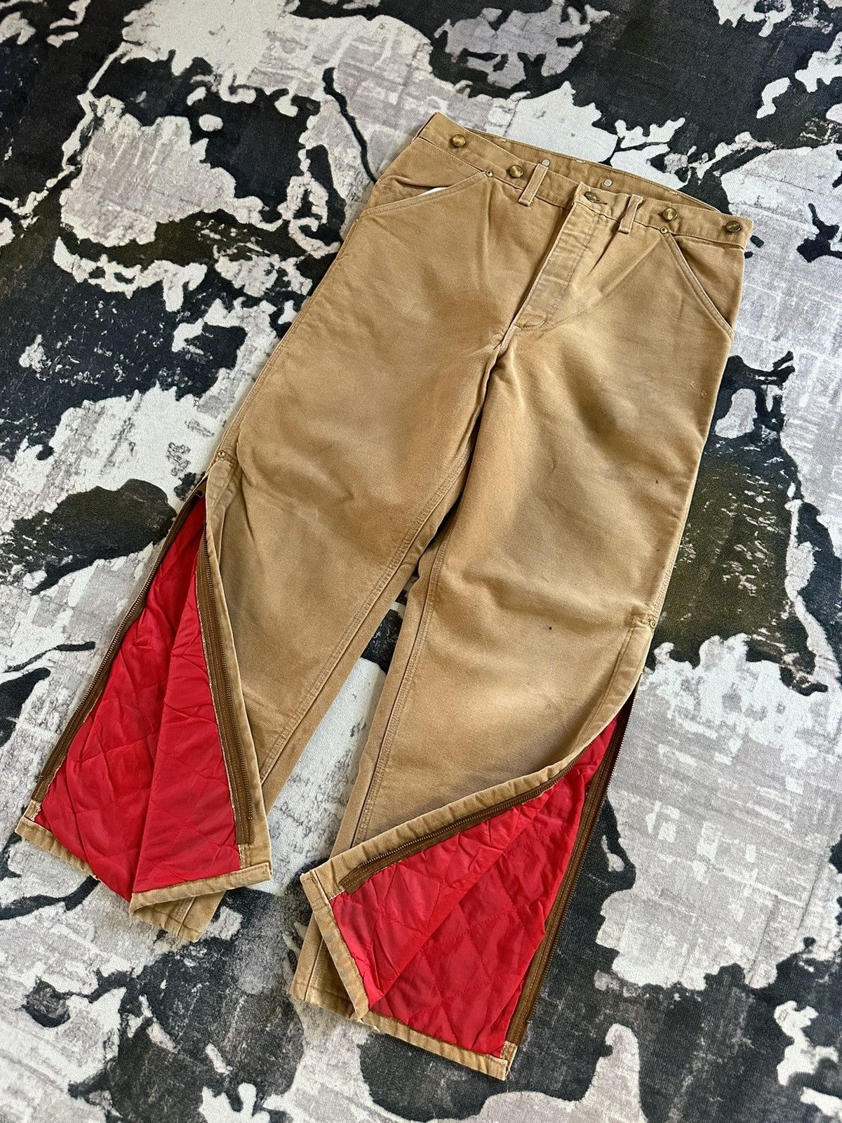 Carhartt 1993 Carhartt quarter bottom zipper worker pant Size US 34 / EU 50 - 2 Thumbnail
