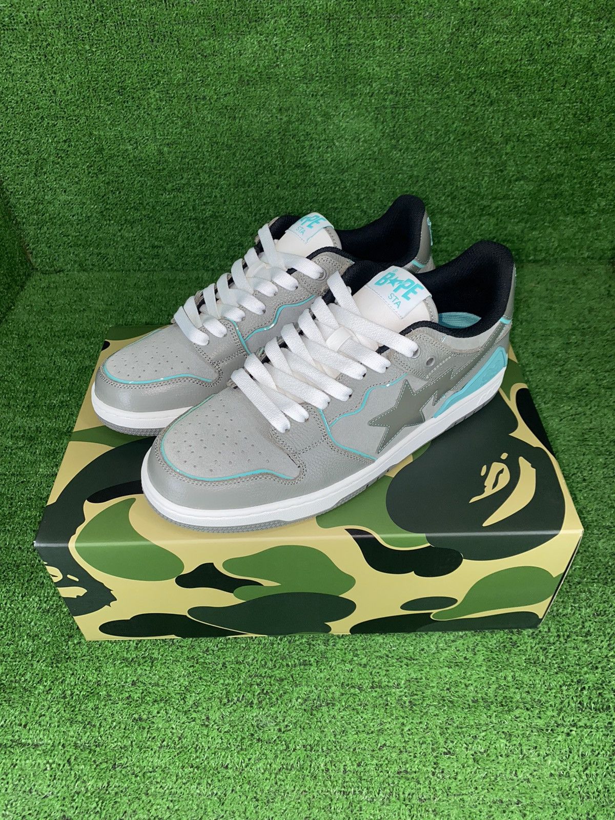 image of Bape Sk8 Sta 2 Gray Size 13 Shoes in Grey, Men's