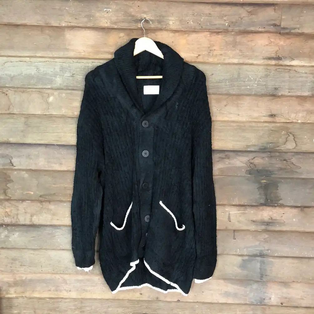 Aran Isles Knitwear × Homespun Knitwear × Japanese Brand Joel Robucno Shag Shaggy Fur Mohair Cardigan #695 Size US XL / EU 56 / 4 - 1 Thumbnail