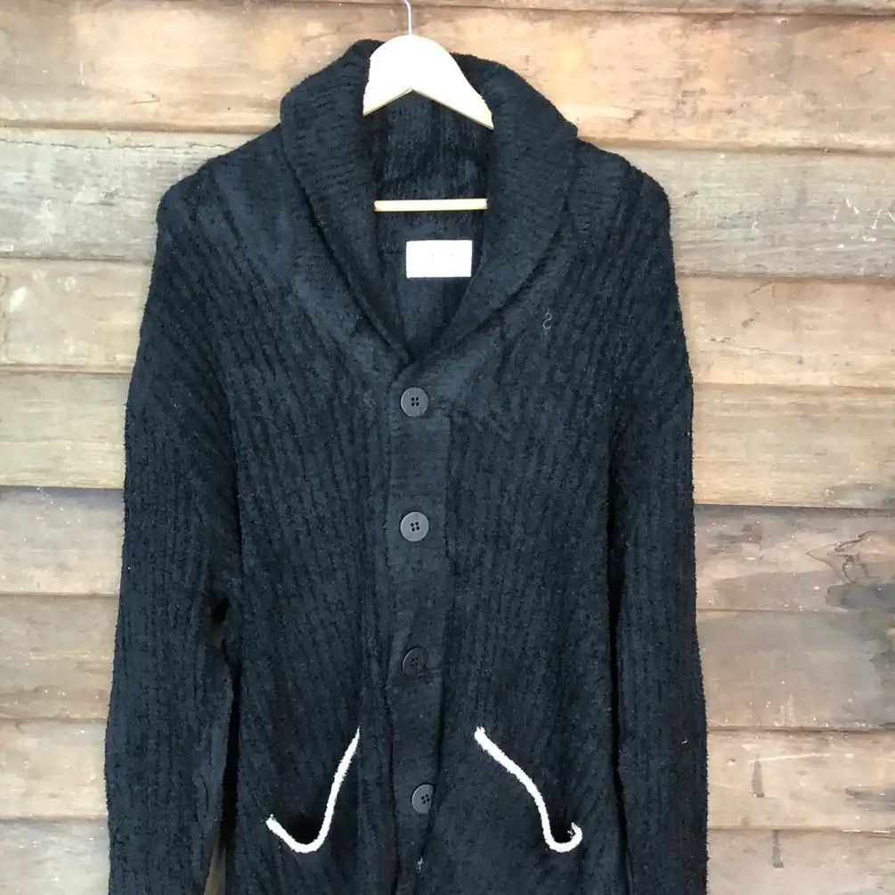 Aran Isles Knitwear × Homespun Knitwear × Japanese Brand Joel Robucno Shag Shaggy Fur Mohair Cardigan #695 Size US XL / EU 56 / 4 - 8 Thumbnail
