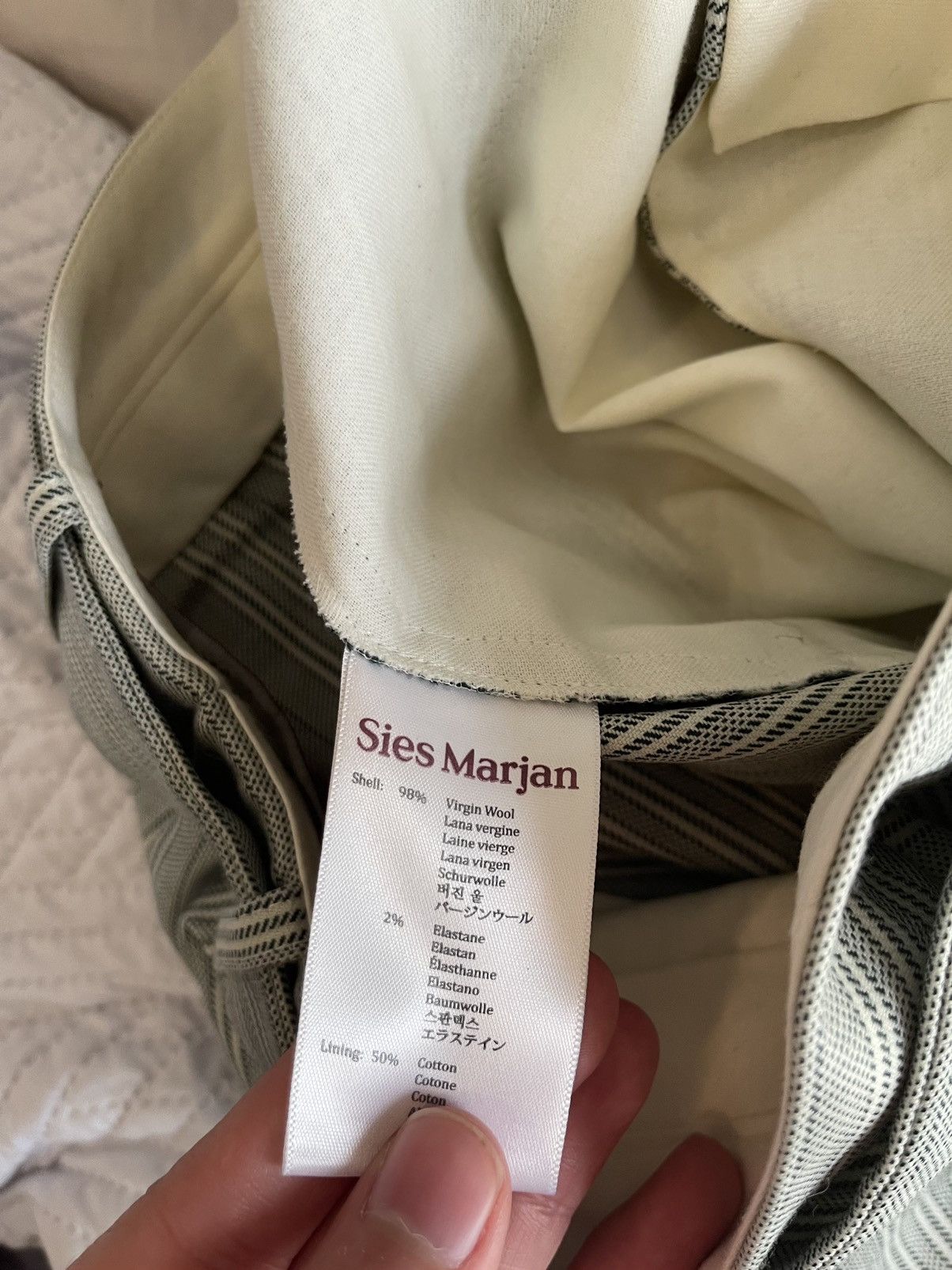 Sies Marjan Sies Marjan Belted Wool Pants Size US 30 / EU 46 - 7 Thumbnail