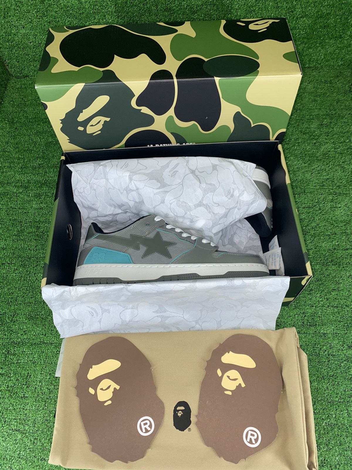 Bape BAPE SK8 STA #2 GRAY SIZE 8.5 Size US 8.5 / EU 41-42 - 12 Thumbnail