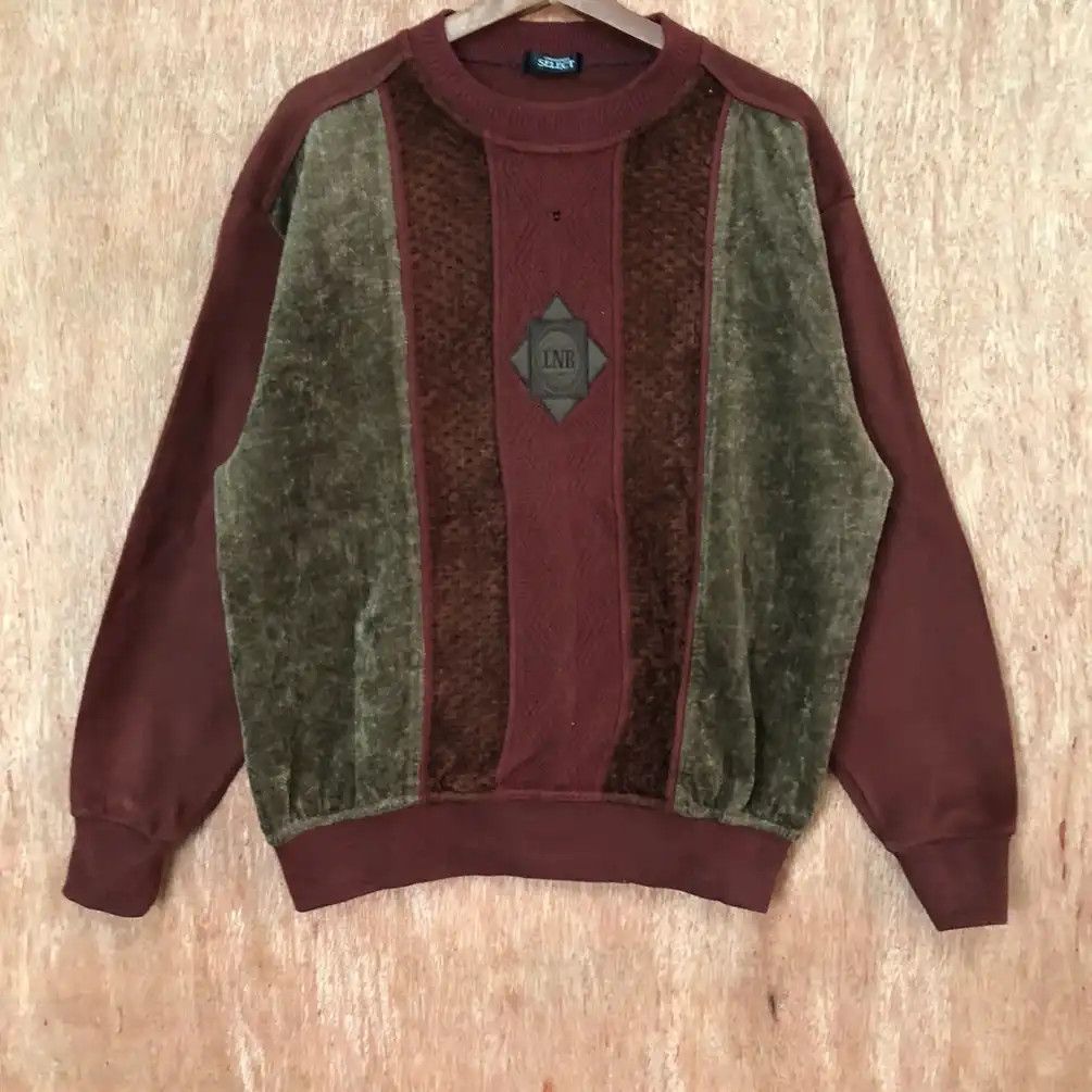 Lindbergh × Vintage Vintage Lindbergh Select Maroon Sweatshirt #332 Size US XL / EU 56 / 4 - 3 Thumbnail
