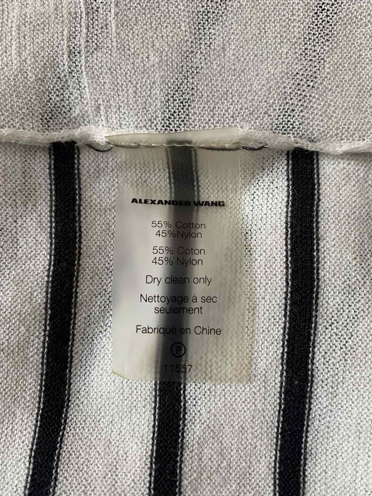 Alexander Wang 🔥🔥 Alexander Wang White Striped T-Shirt Size M / US 6-8 / IT 42-44 - 5 Thumbnail