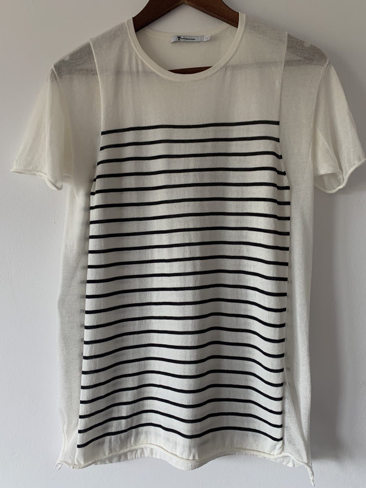 Alexander Wang 🔥🔥 Alexander Wang White Striped T-Shirt Size M / US 6-8 / IT 42-44 - 1 Thumbnail