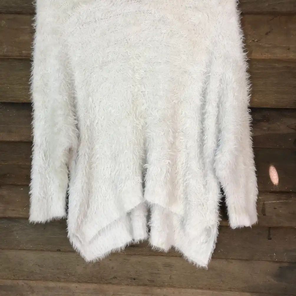 Aran Isles Knitwear × Homespun Knitwear × Japanese Brand Oversized Shag Shaggy Fur Mohair Knit Alicia Page Boy #758 Size XL / US 12-14 / IT 48-50 - 3 Thumbnail