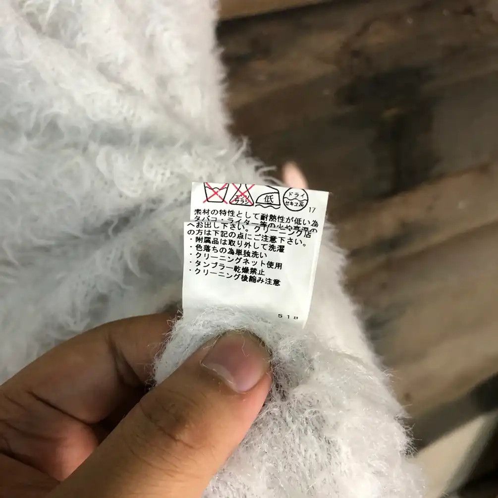 Aran Isles Knitwear × Homespun Knitwear × Japanese Brand Oversized Shag Shaggy Fur Mohair Knit Alicia Page Boy #758 Size XL / US 12-14 / IT 48-50 - 9 Thumbnail
