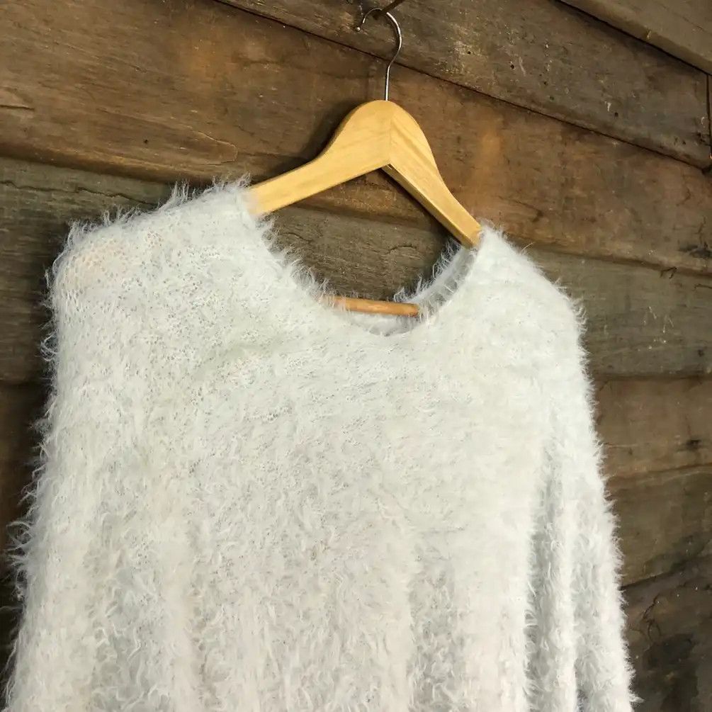 Aran Isles Knitwear × Homespun Knitwear × Japanese Brand Oversized Shag Shaggy Fur Mohair Knit Alicia Page Boy #758 Size XL / US 12-14 / IT 48-50 - 5 Thumbnail