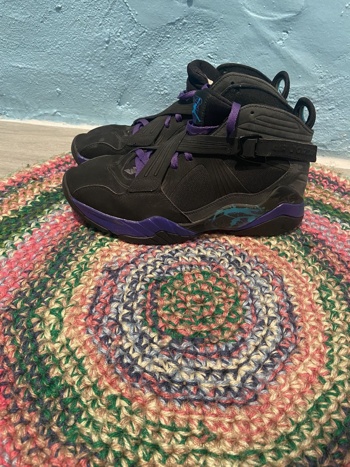 image of Jordan Brand 8.0 Aqua Shoes in Black, Men's