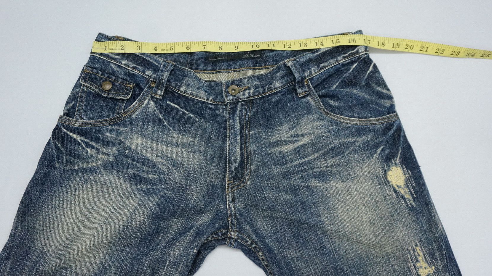 Japanese Brand 🔥TETE HOMME Twisted Seam Flared Lowrise Jeans Size US 33 - 15 Thumbnail