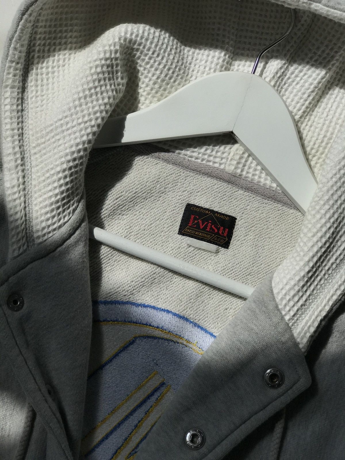 Evisu Evisu Vintage Button Up Hoodie Size US L / EU 52-54 / 3 - 10 Thumbnail