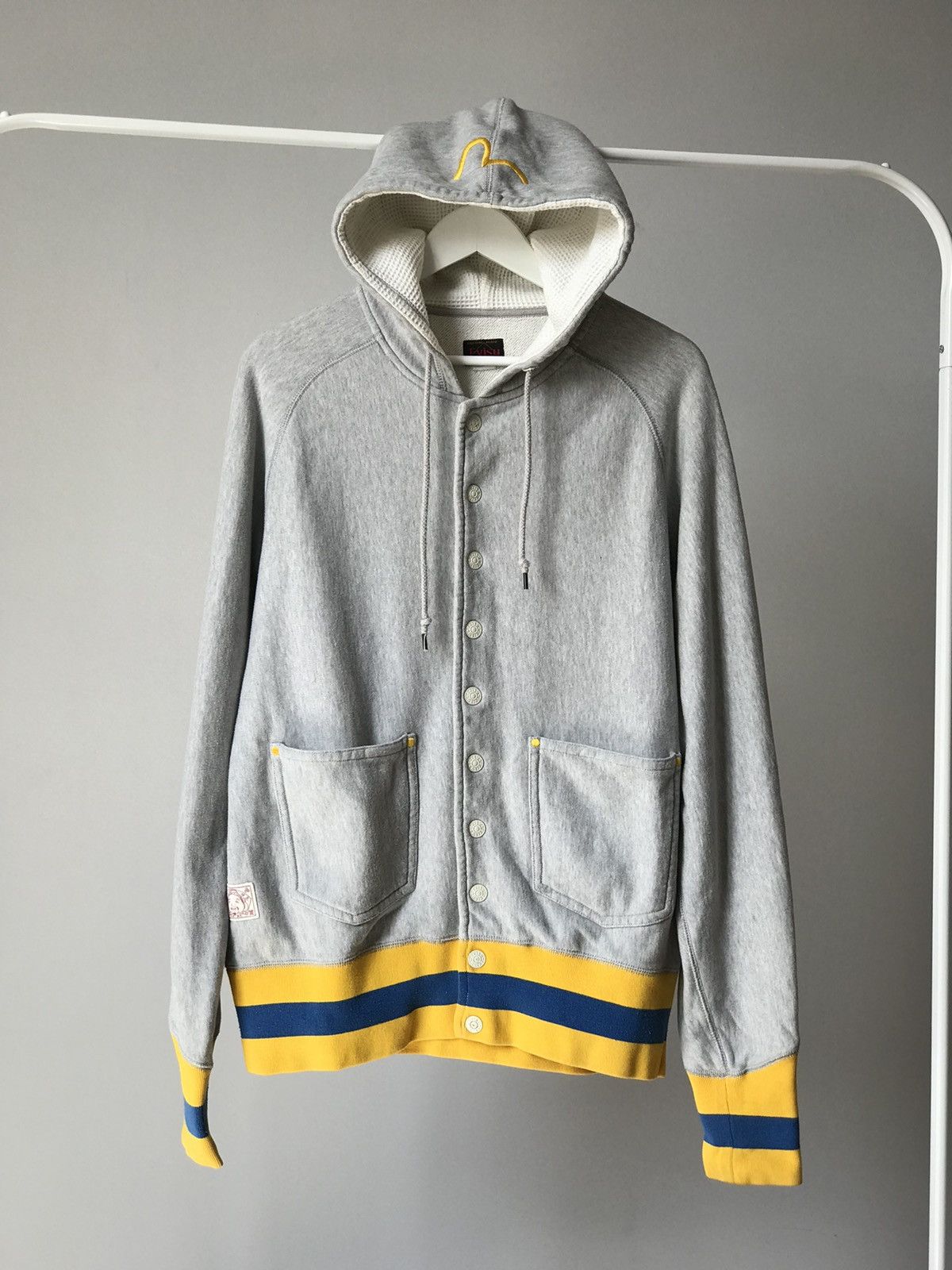 Evisu Evisu Vintage Button Up Hoodie Size US L / EU 52-54 / 3 - 2 Thumbnail