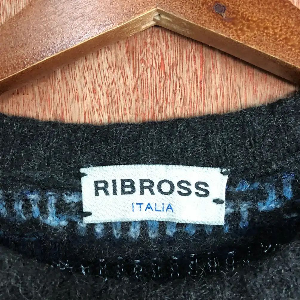 Japanese Brand Vintage Ribross Italia Blue Mohair Knitwear #451 Size US XL / EU 56 / 4 - 6 Thumbnail