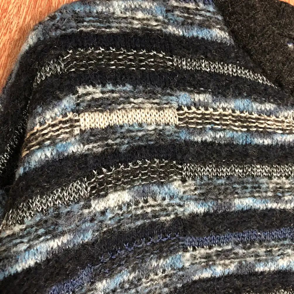 Japanese Brand Vintage Ribross Italia Blue Mohair Knitwear #451 Size US XL / EU 56 / 4 - 5 Thumbnail