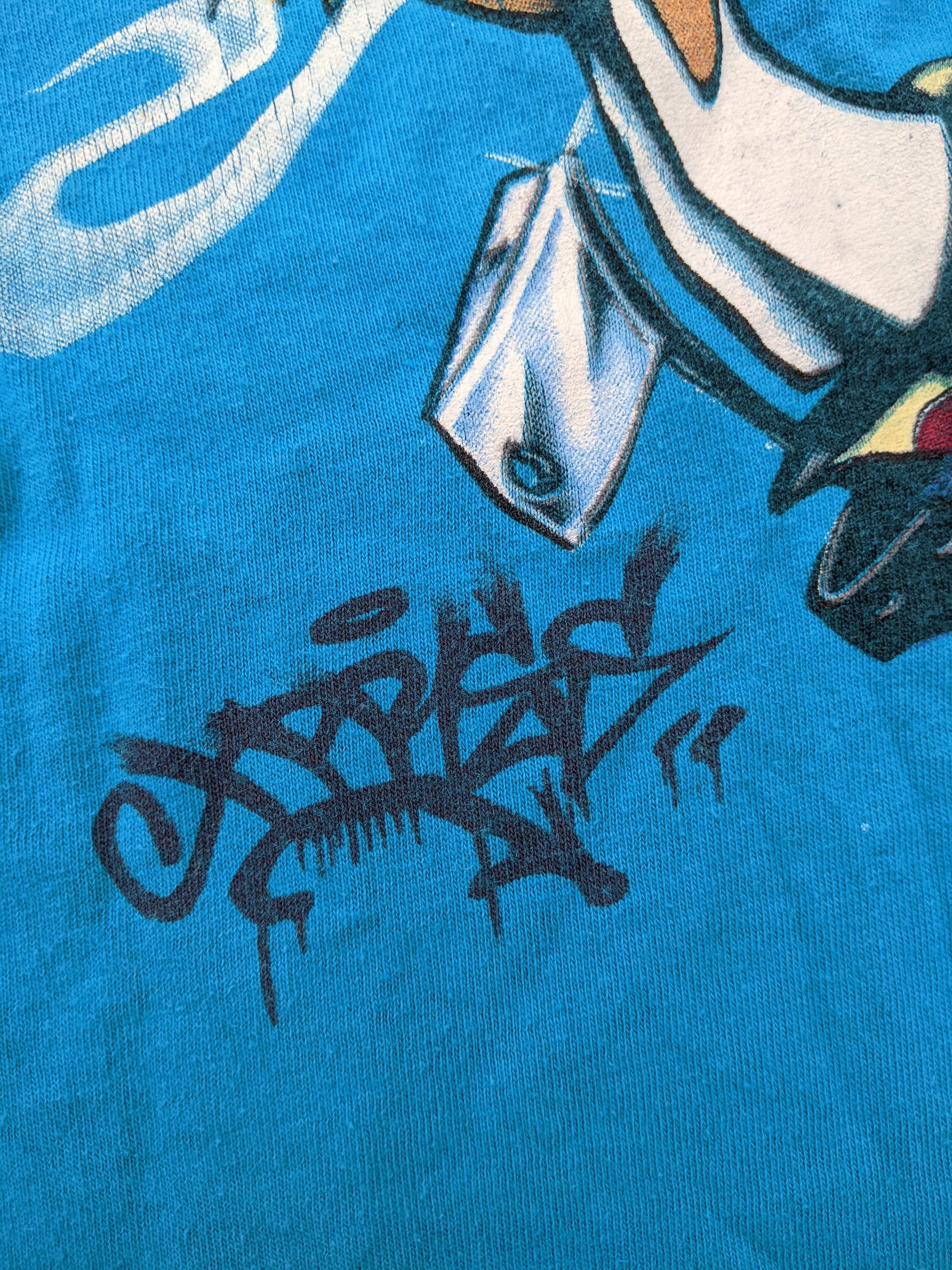 Rap Tees RARE VTG 1993 CONART XPRES1 "Beef" Tshirt CBS Crew Size US L / EU 52-54 / 3 - 3 Thumbnail
