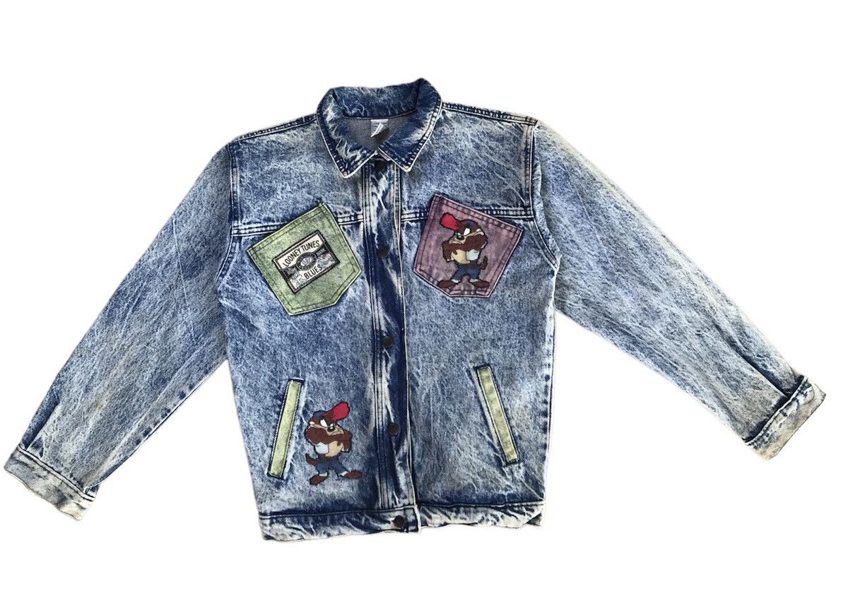 Vintage RARE SPACE JAM LOONEY TUNES DENIM TRUCKER JACKET Size US S / EU 44-46 / 1 - 7 Thumbnail